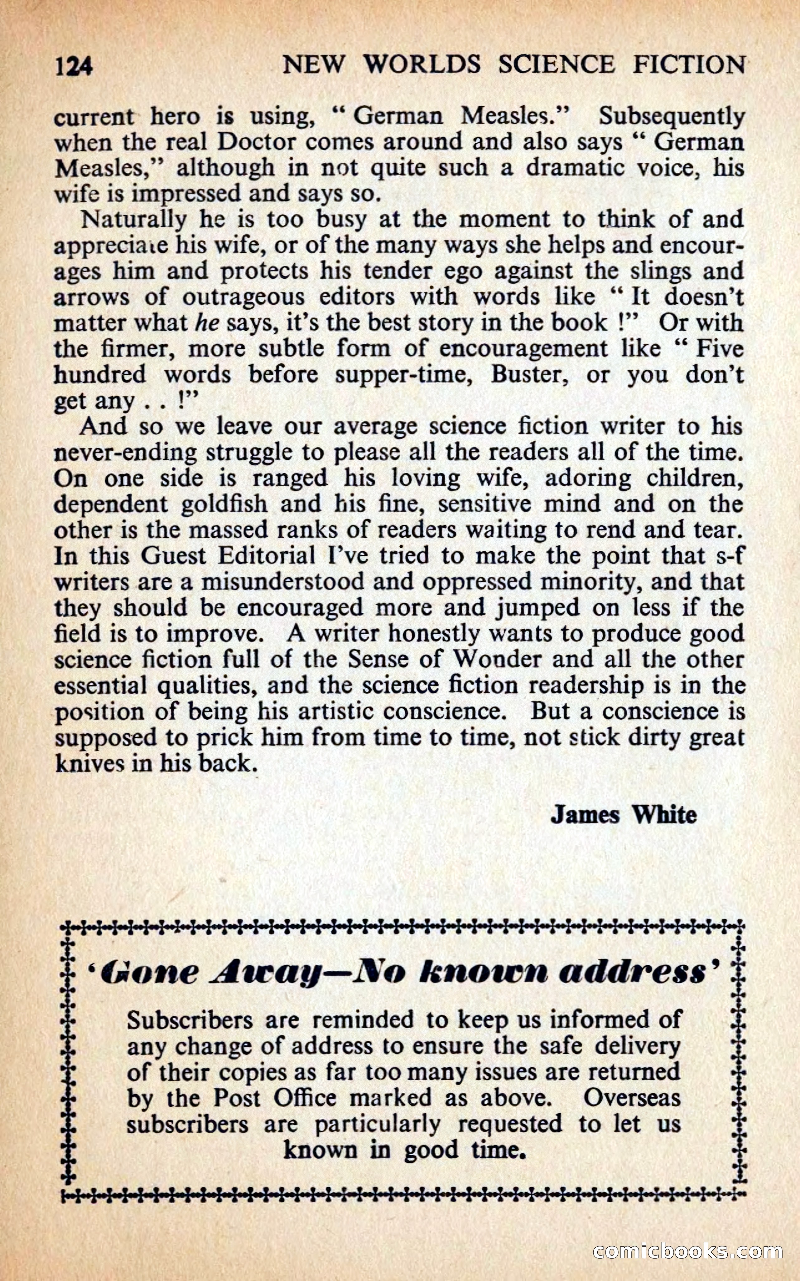 New Worlds #127, Vol. 43 (February 1963) — page 126 of 132