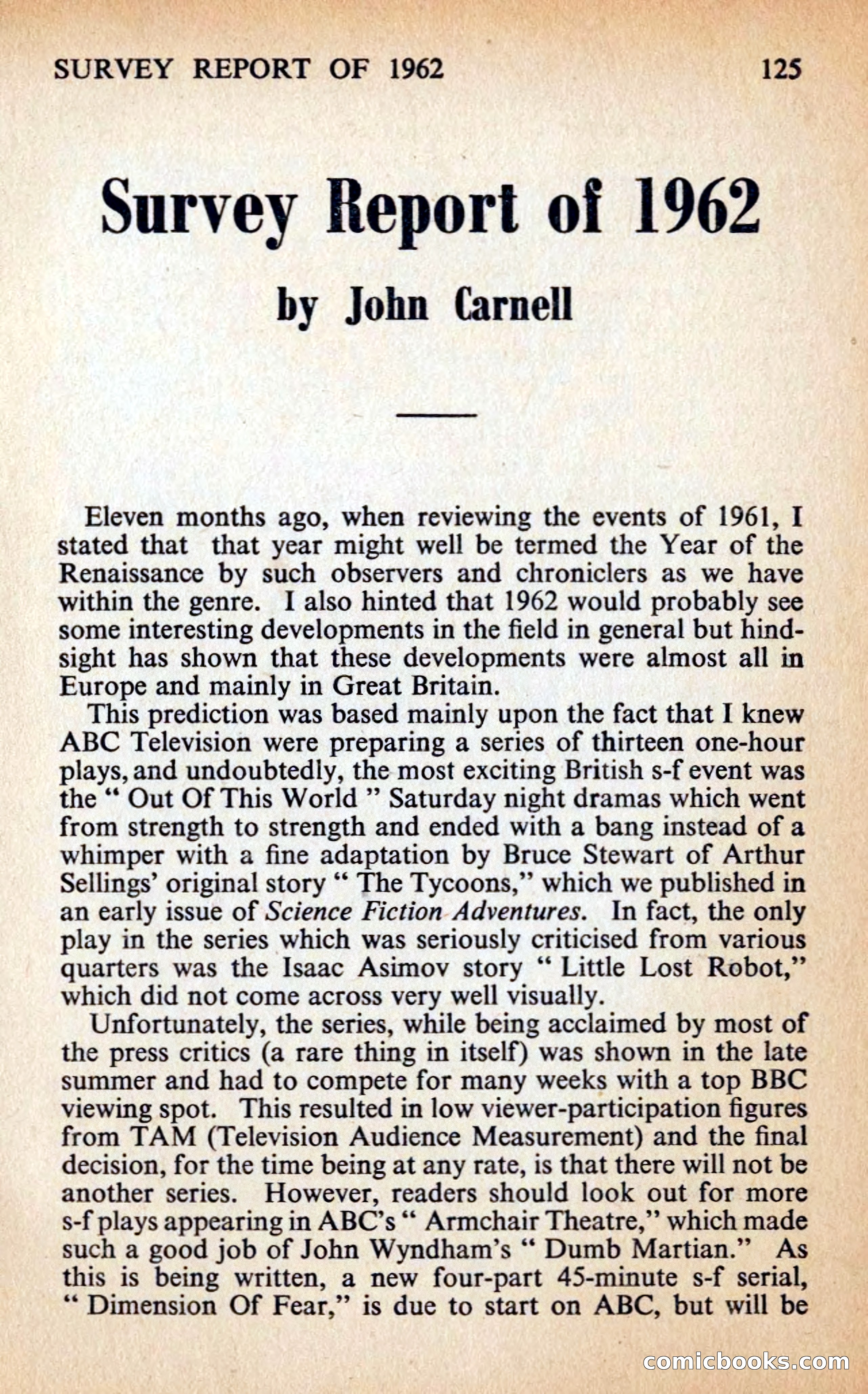 New Worlds #127, Vol. 43 (February 1963) — page 127 of 132