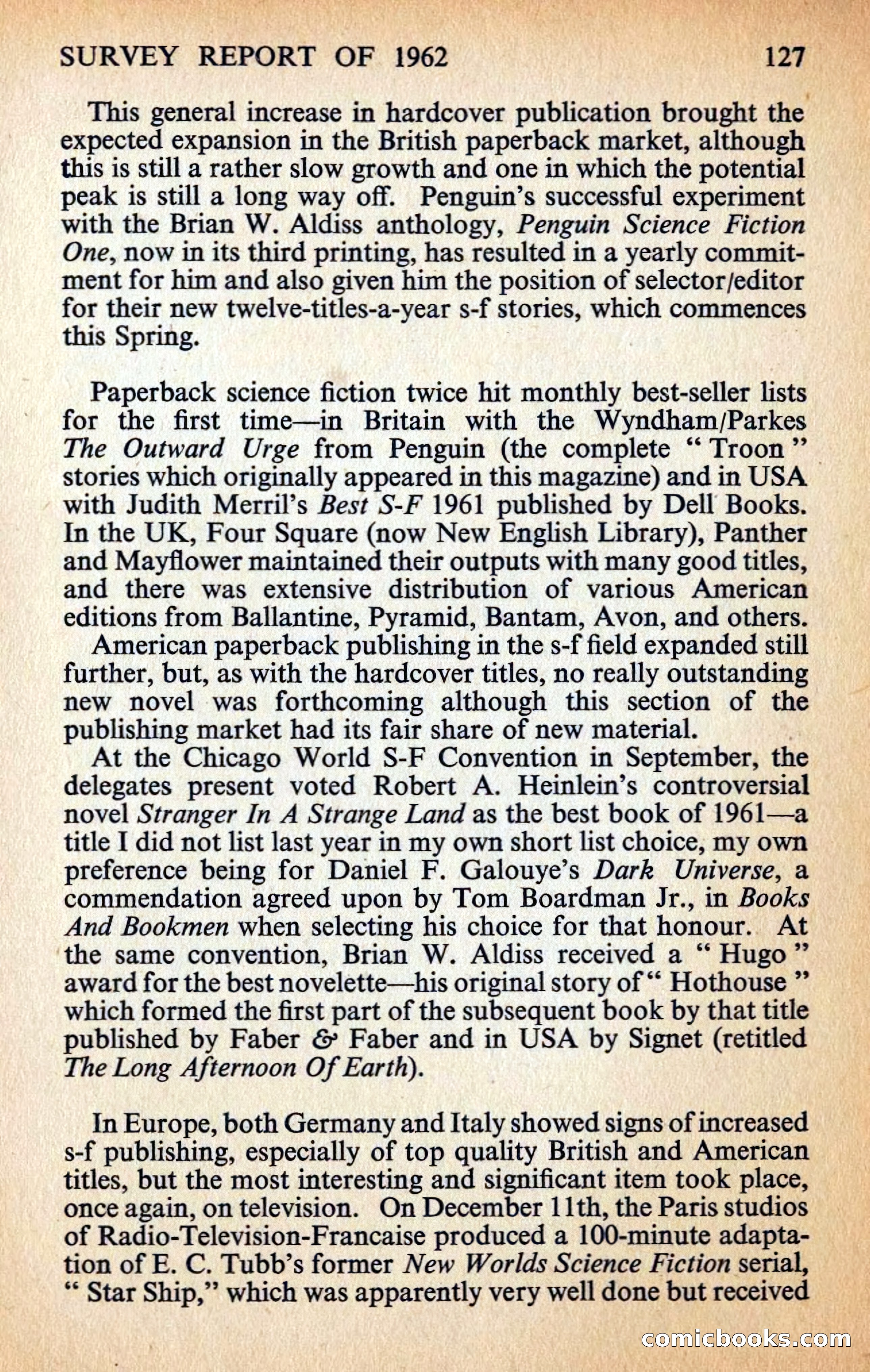 New Worlds #127, Vol. 43 (February 1963) — page 129 of 132