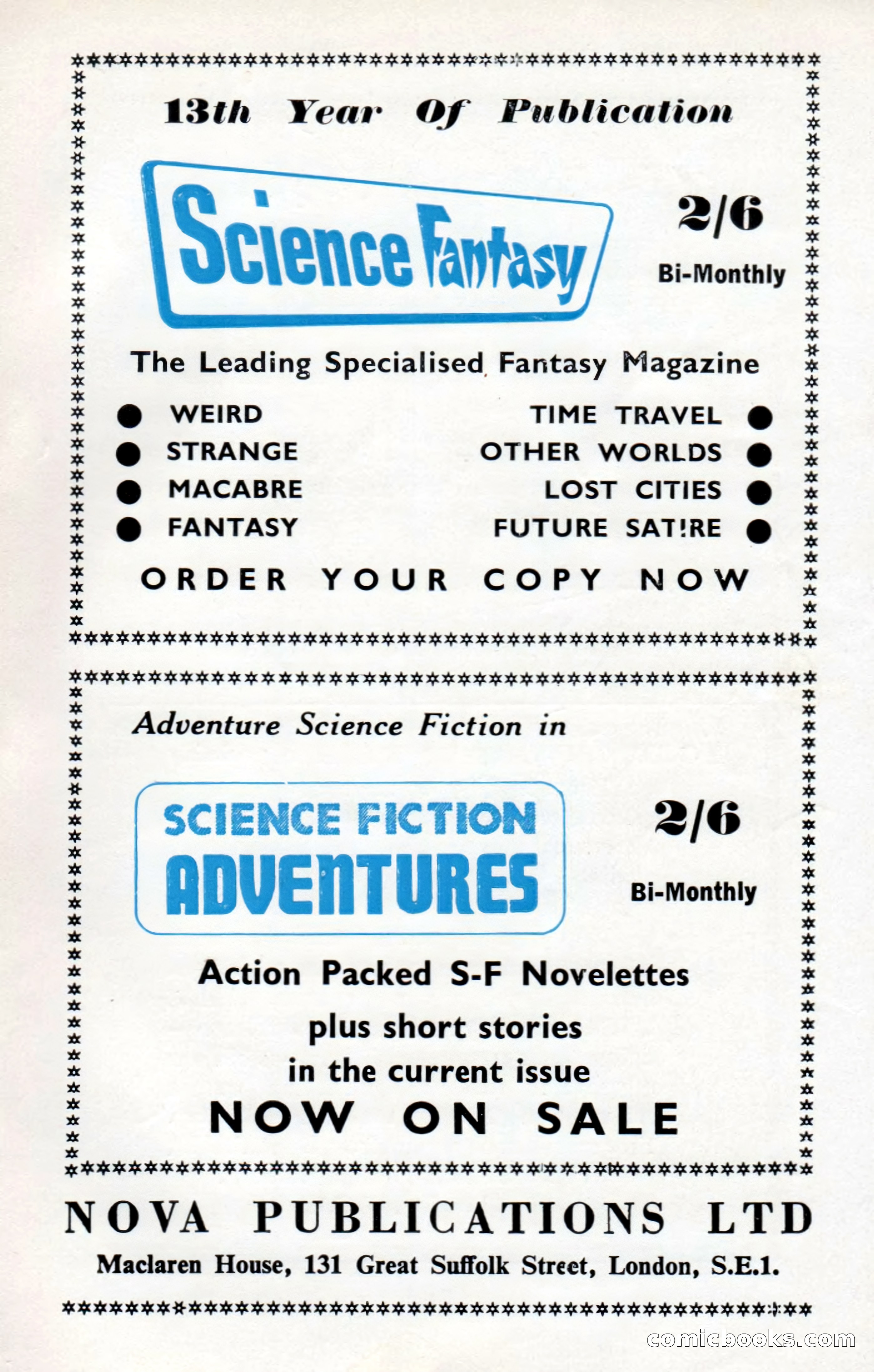 New Worlds #127, Vol. 43 (February 1963) — page 130 of 132