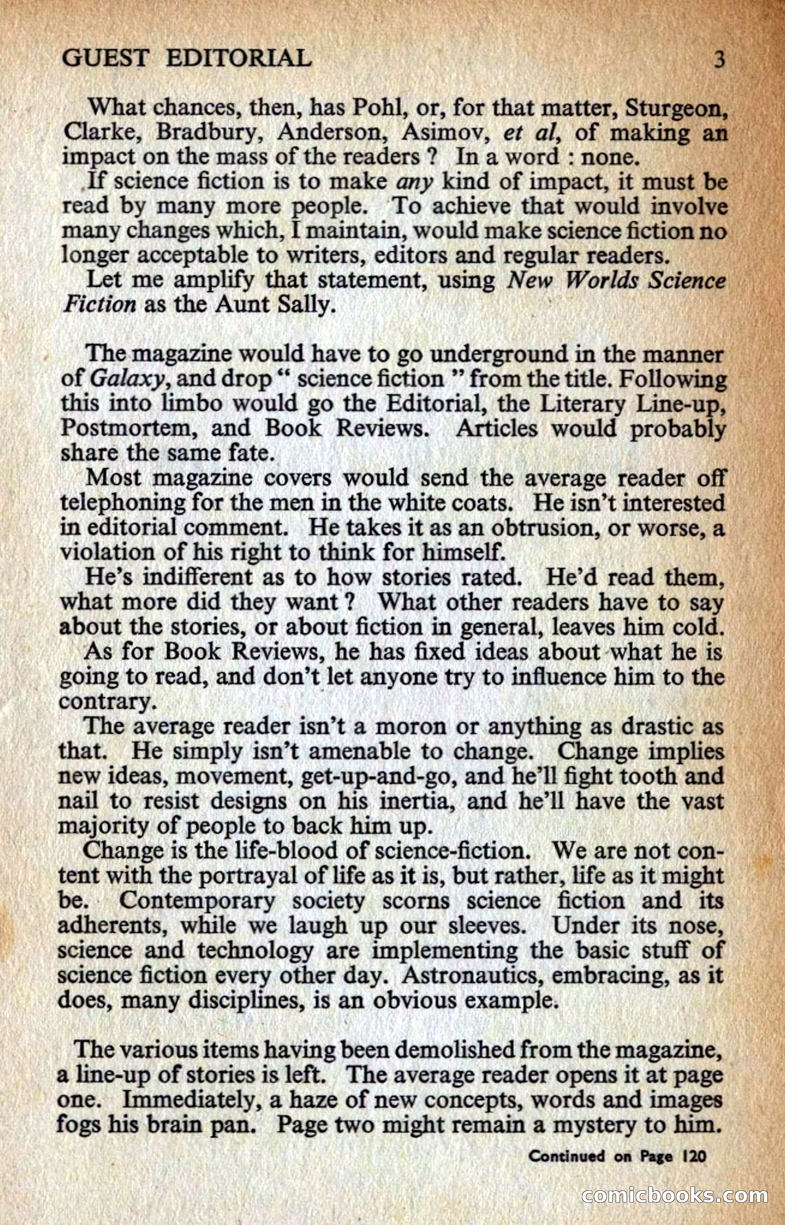 New Worlds #128, Vol. 43 (March 1963) — page 5 of 132