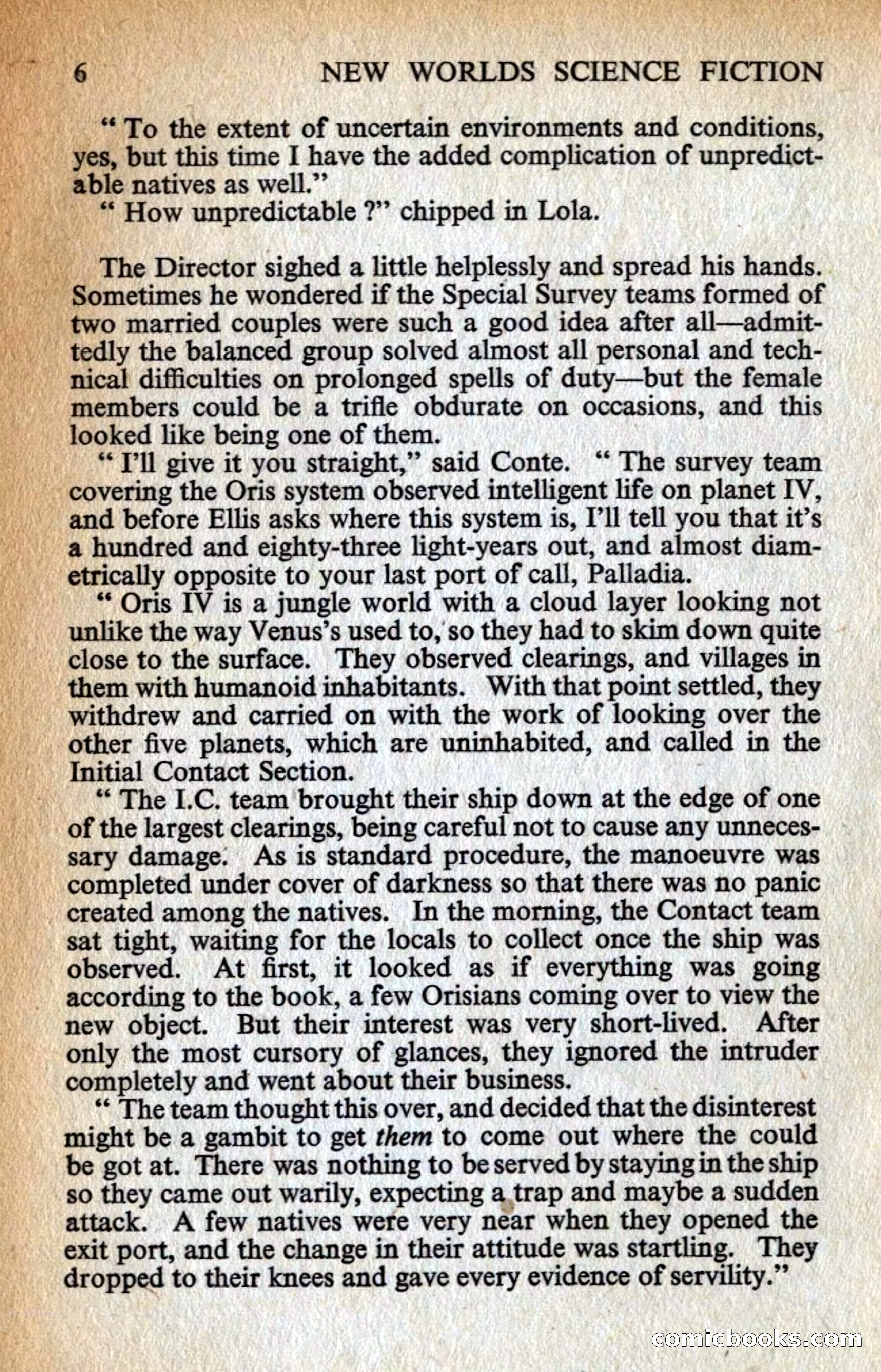 New Worlds #128, Vol. 43 (March 1963) — page 8 of 132