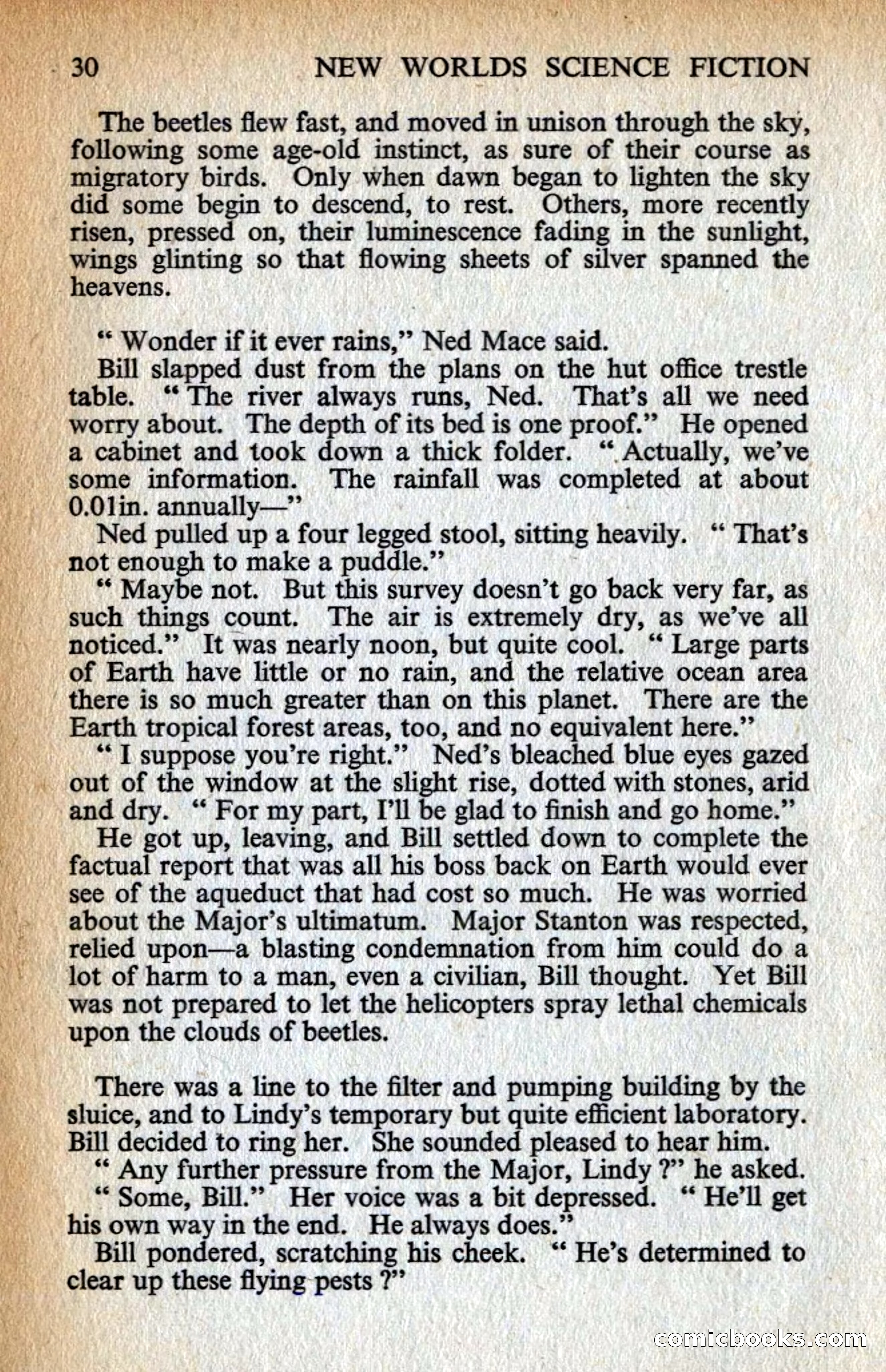 New Worlds #128, Vol. 43 (March 1963) — page 32 of 132