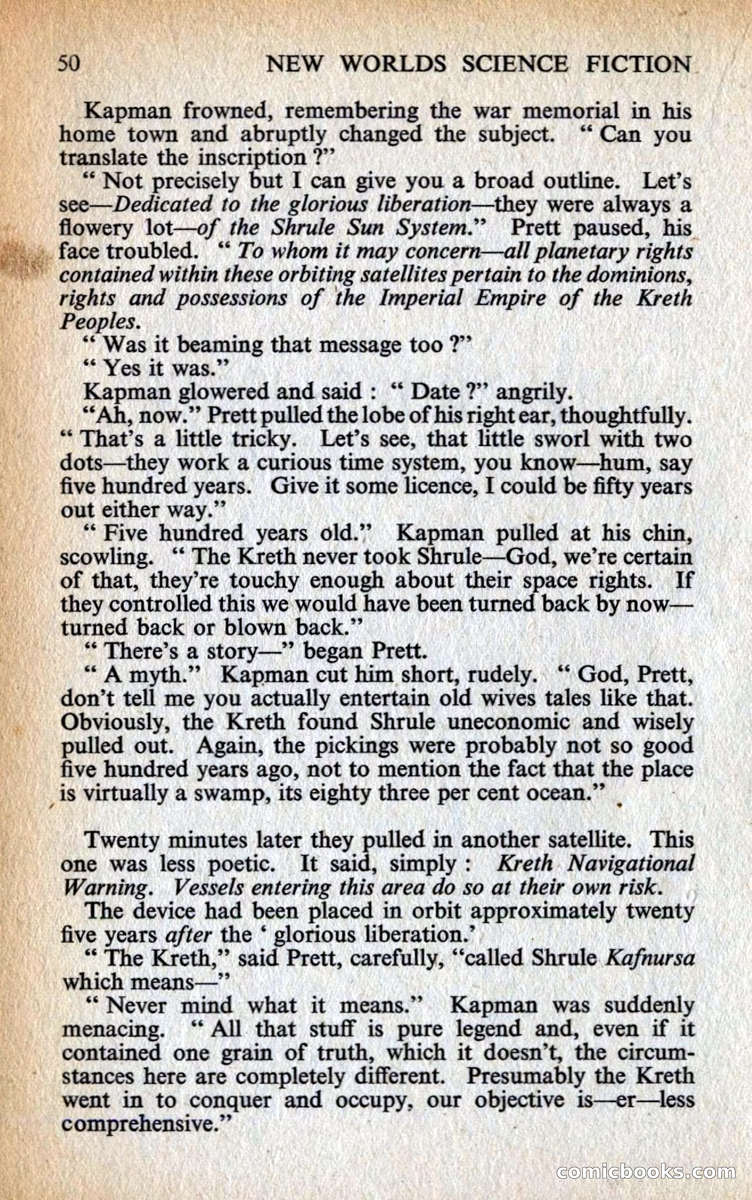 New Worlds #128, Vol. 43 (March 1963) — page 52 of 132
