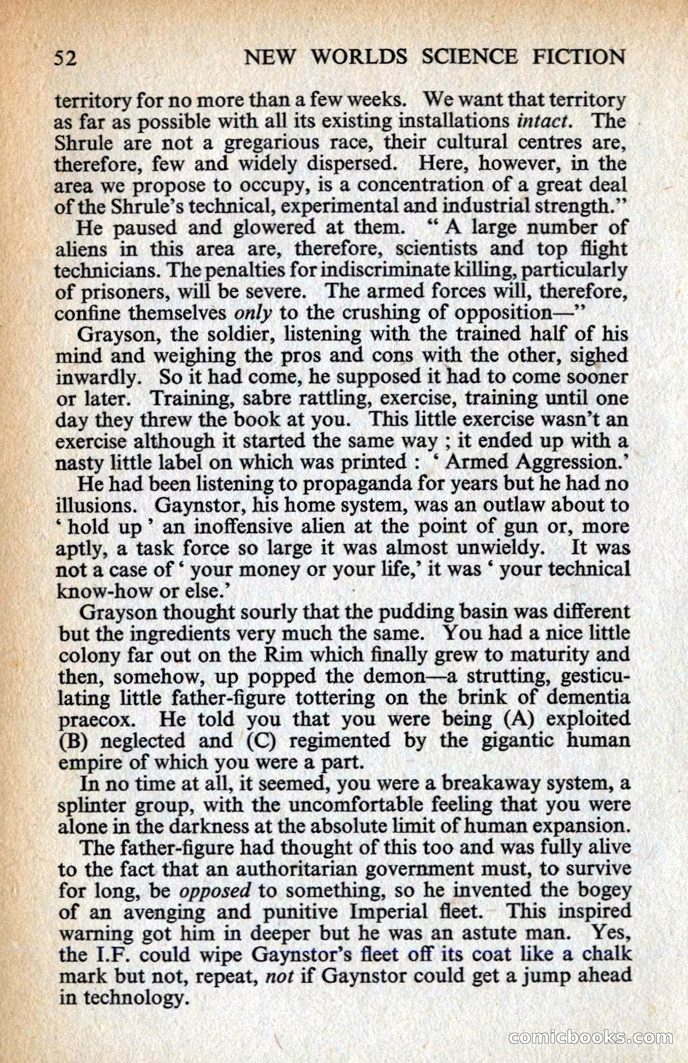 New Worlds #128, Vol. 43 (March 1963) — page 54 of 132