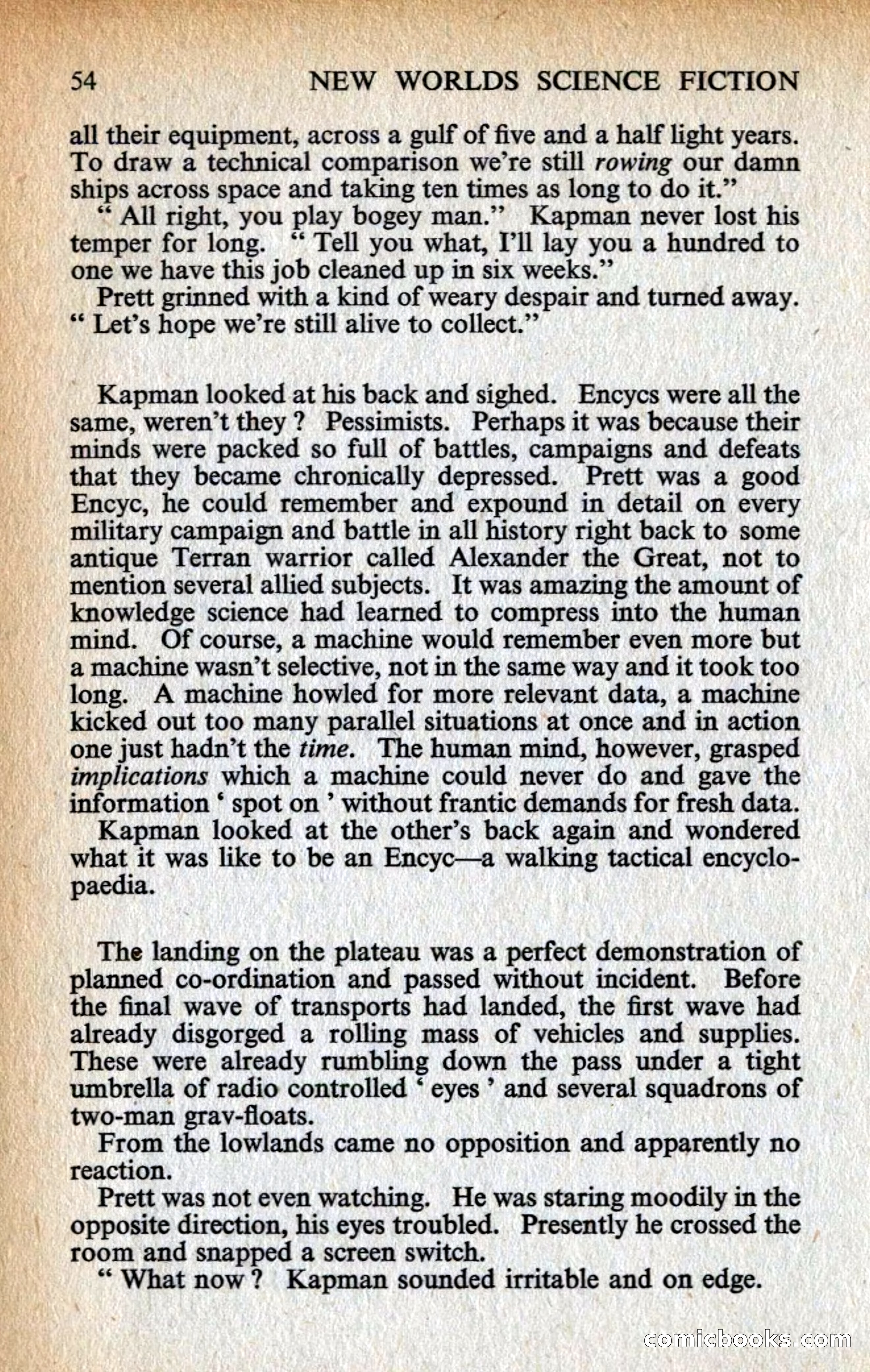 New Worlds #128, Vol. 43 (March 1963) — page 56 of 132