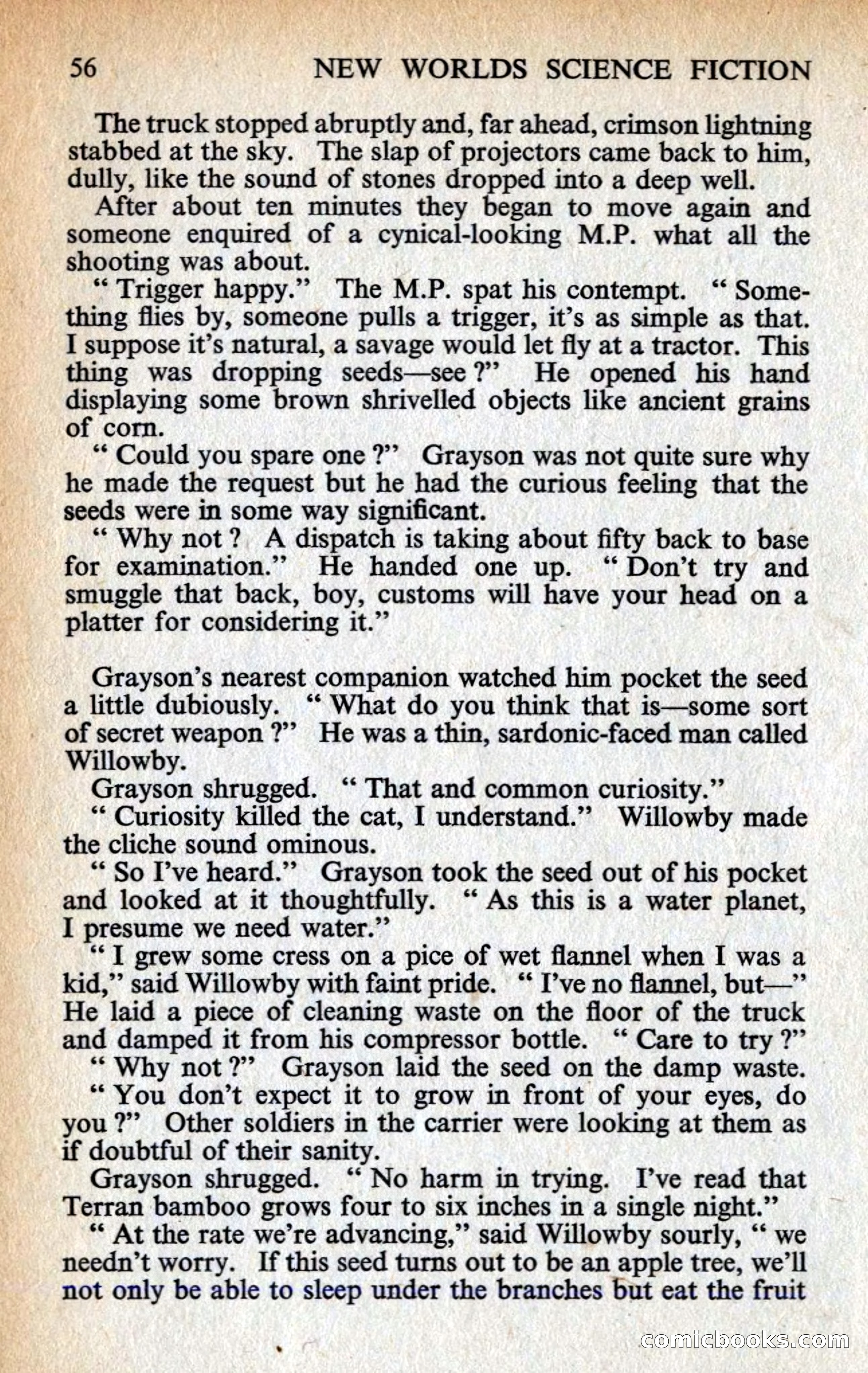 New Worlds #128, Vol. 43 (March 1963) — page 58 of 132