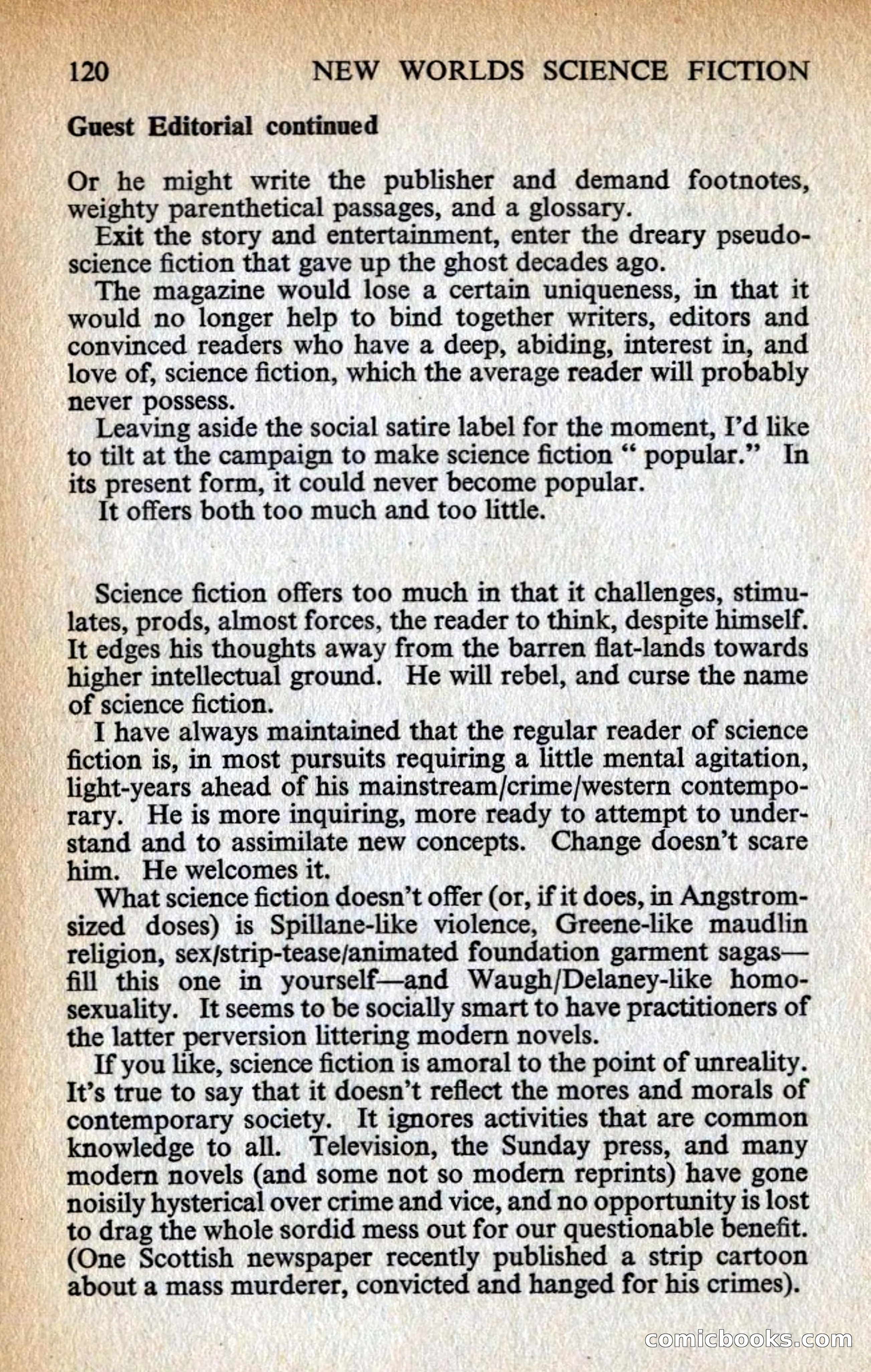 New Worlds #128, Vol. 43 (March 1963) — page 122 of 132