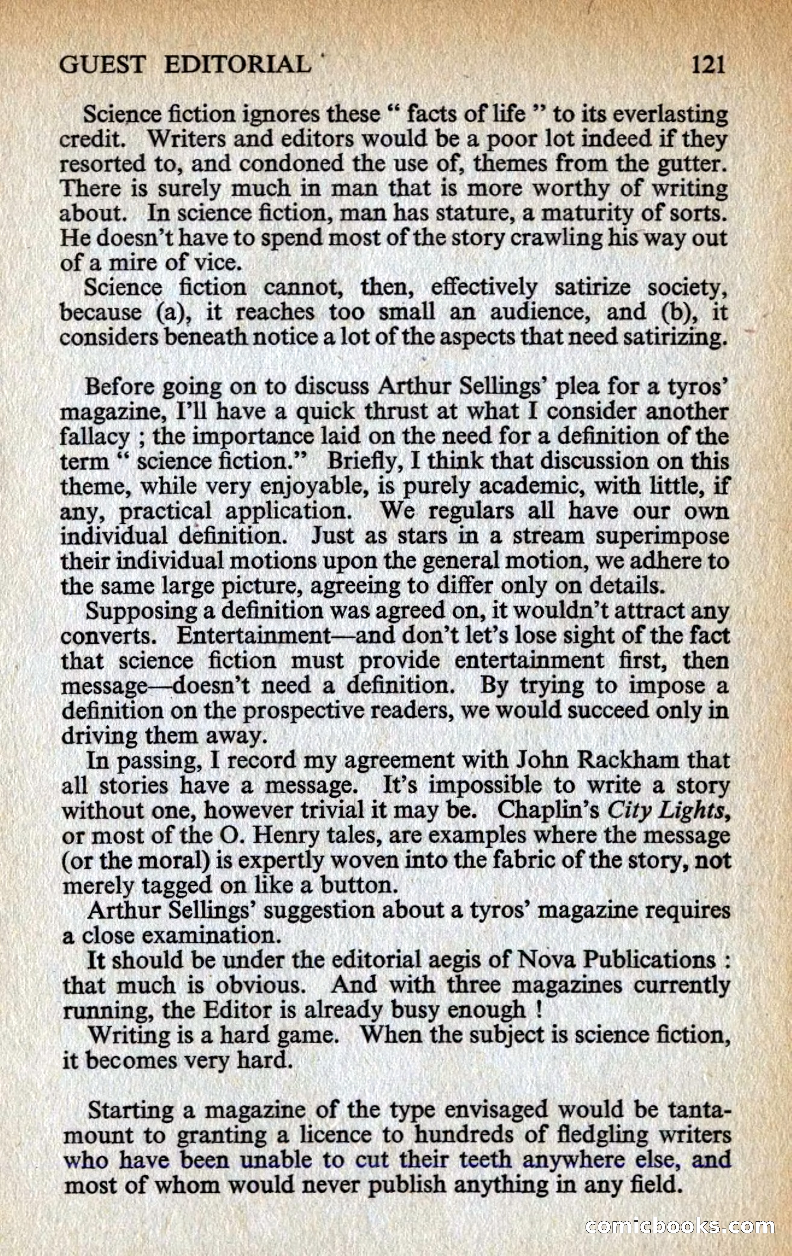 New Worlds #128, Vol. 43 (March 1963) — page 123 of 132