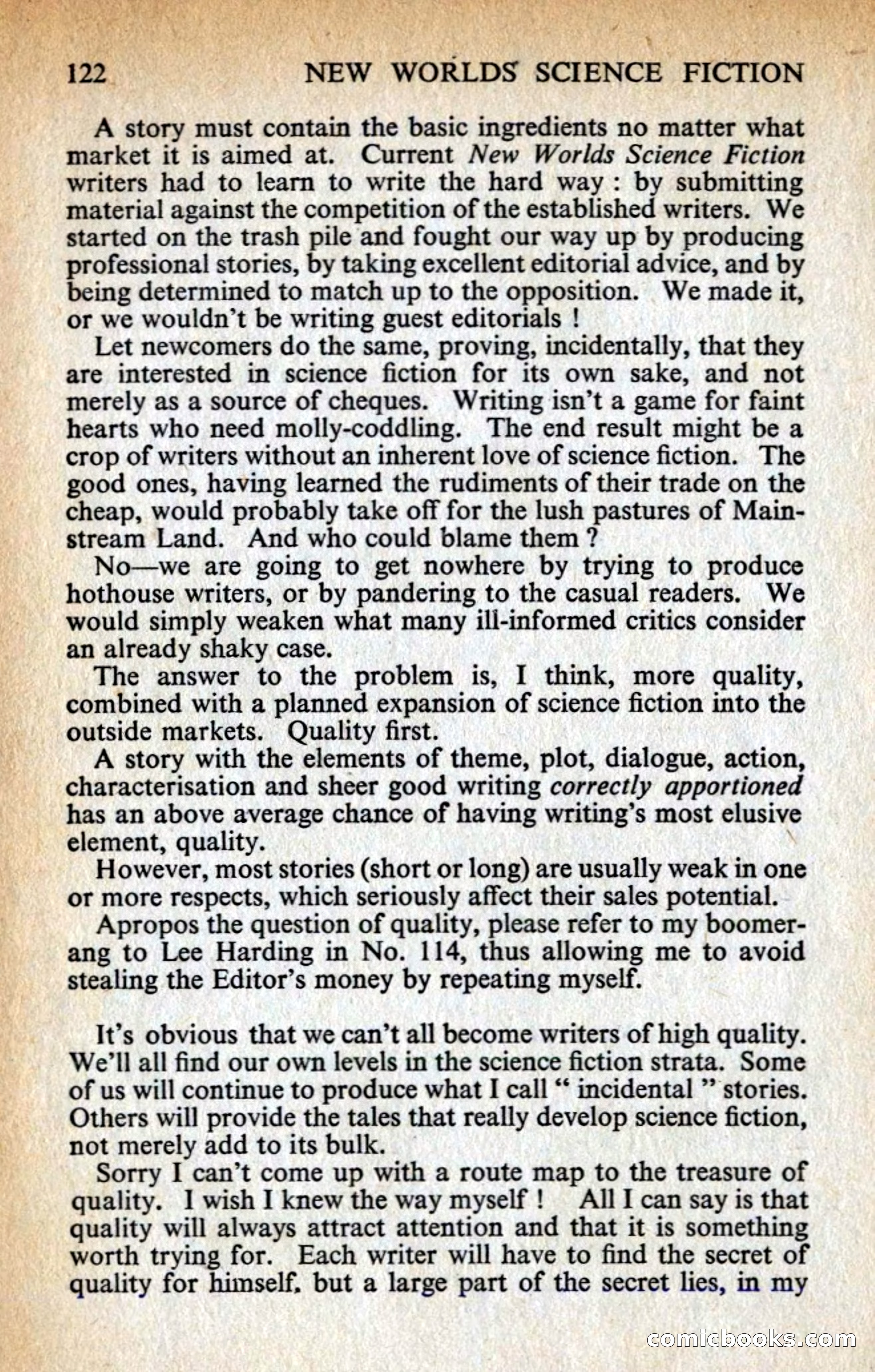 New Worlds #128, Vol. 43 (March 1963) — page 124 of 132