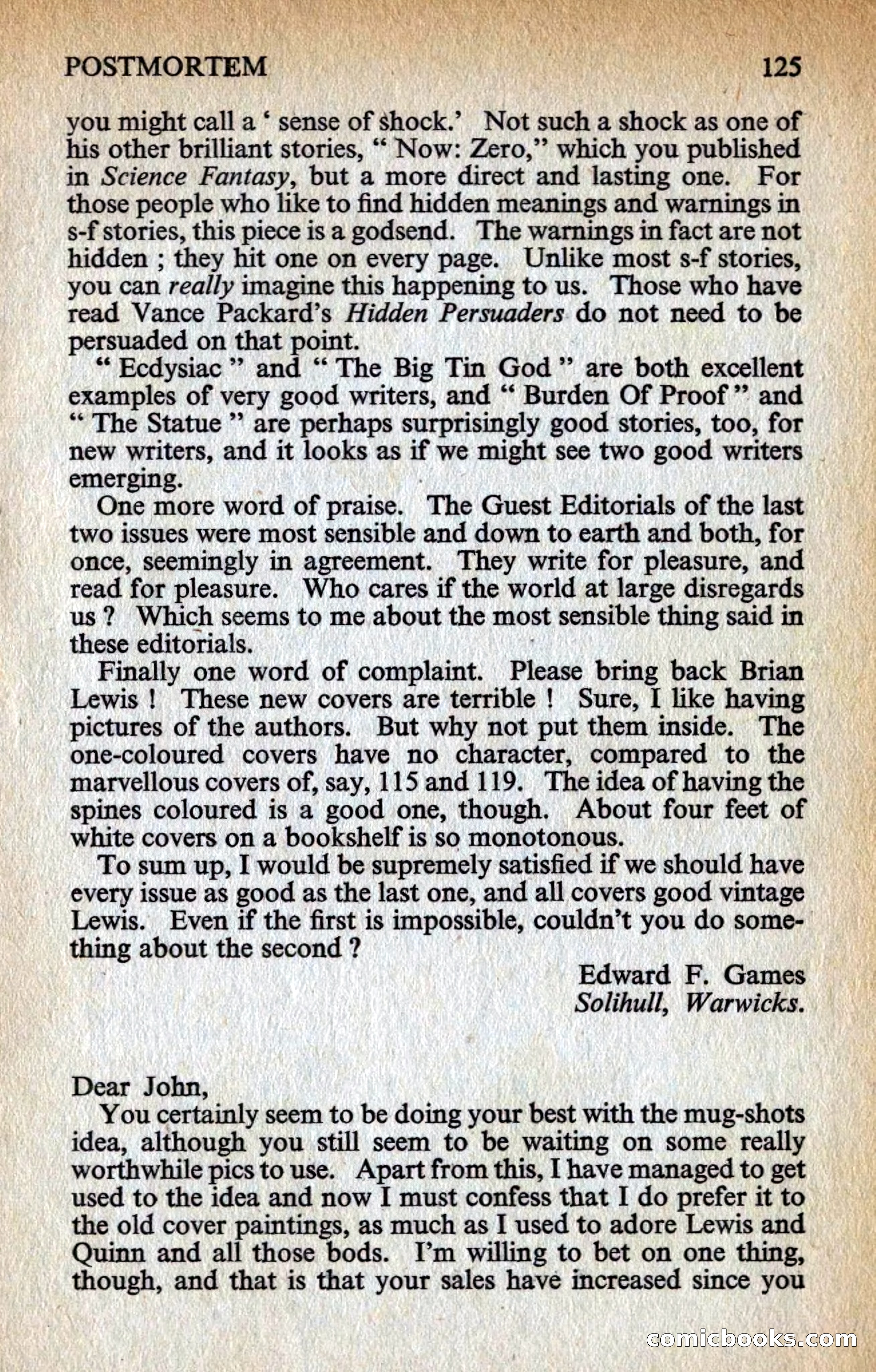 New Worlds #128, Vol. 43 (March 1963) — page 127 of 132