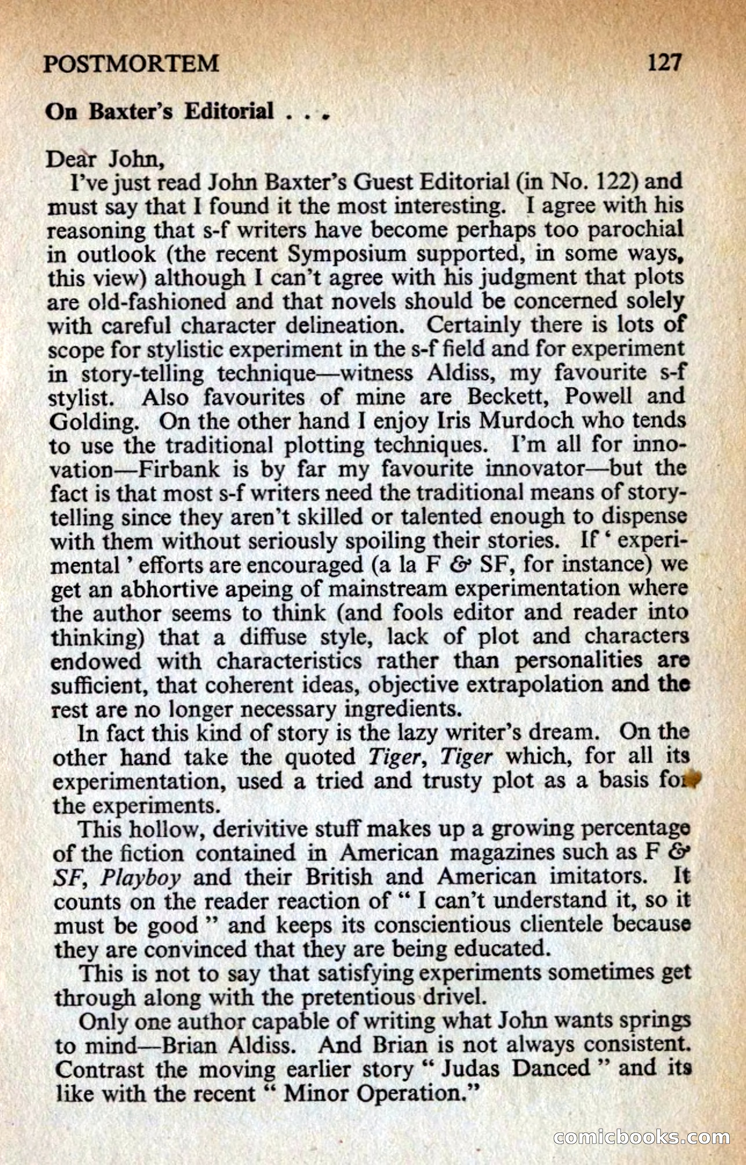 New Worlds #128, Vol. 43 (March 1963) — page 129 of 132