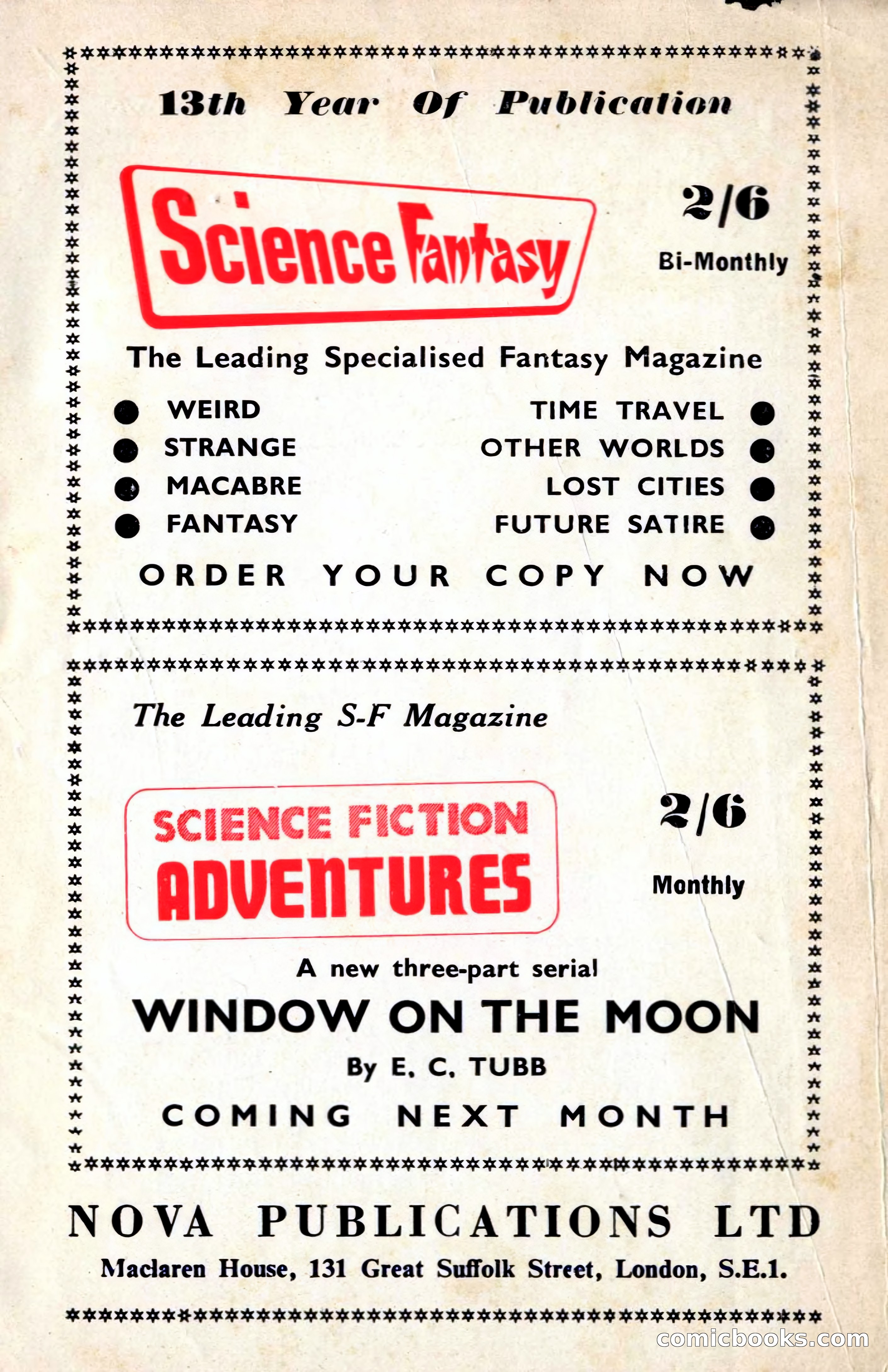 New Worlds #128, Vol. 43 (March 1963) — page 130 of 132