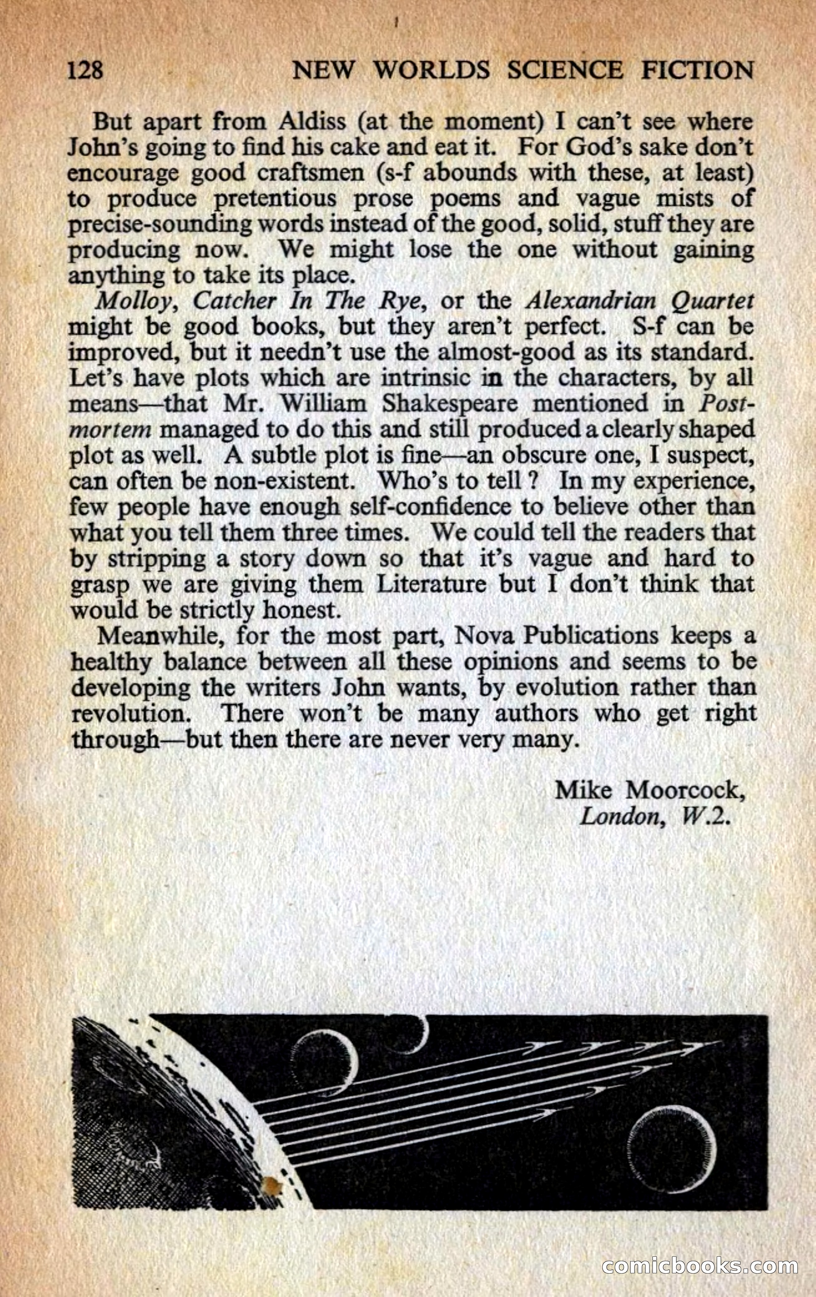New Worlds #128, Vol. 43 (March 1963) — page 132 of 132