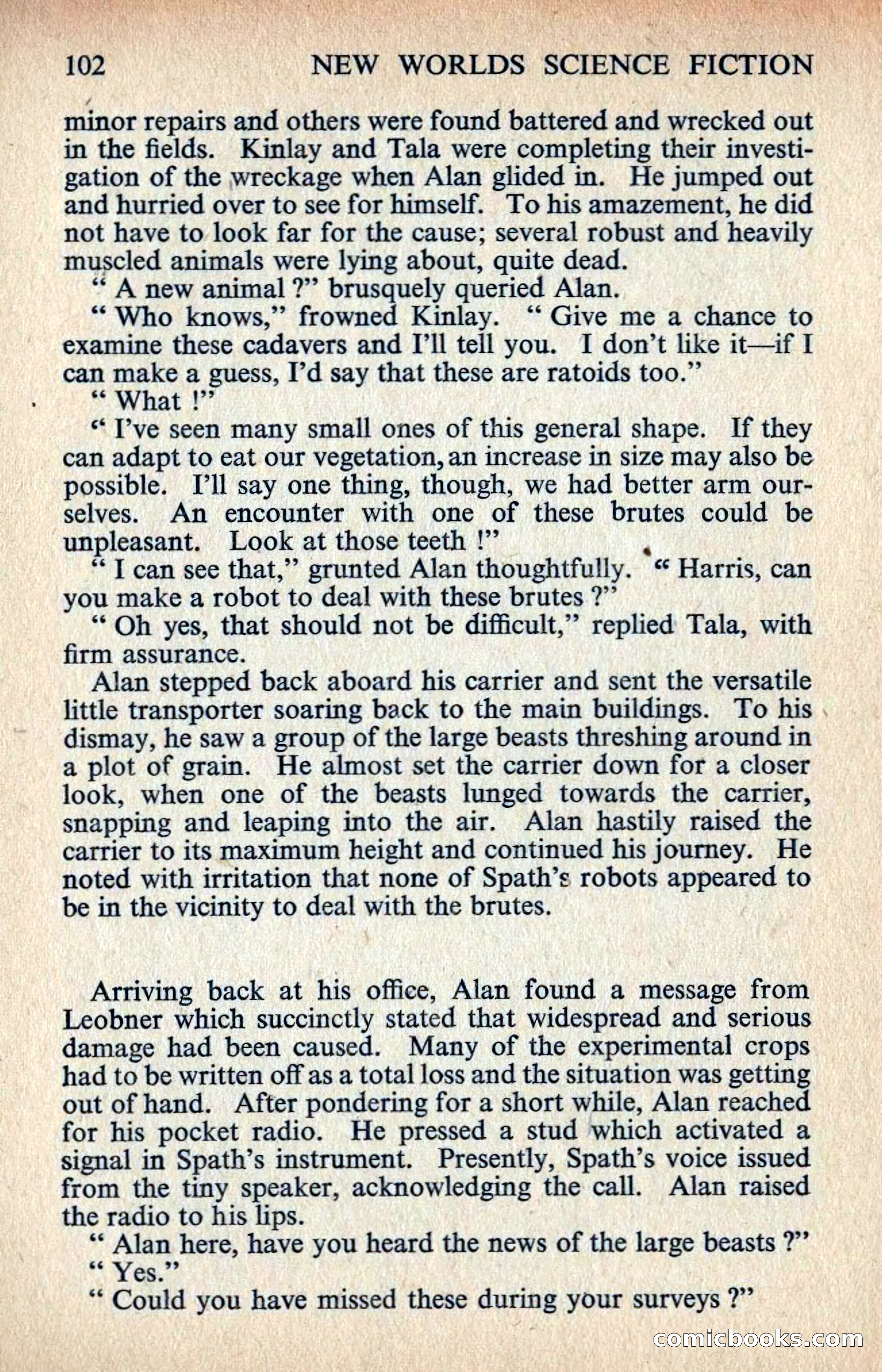 New Worlds #129, April 1963 — page 104 of 132