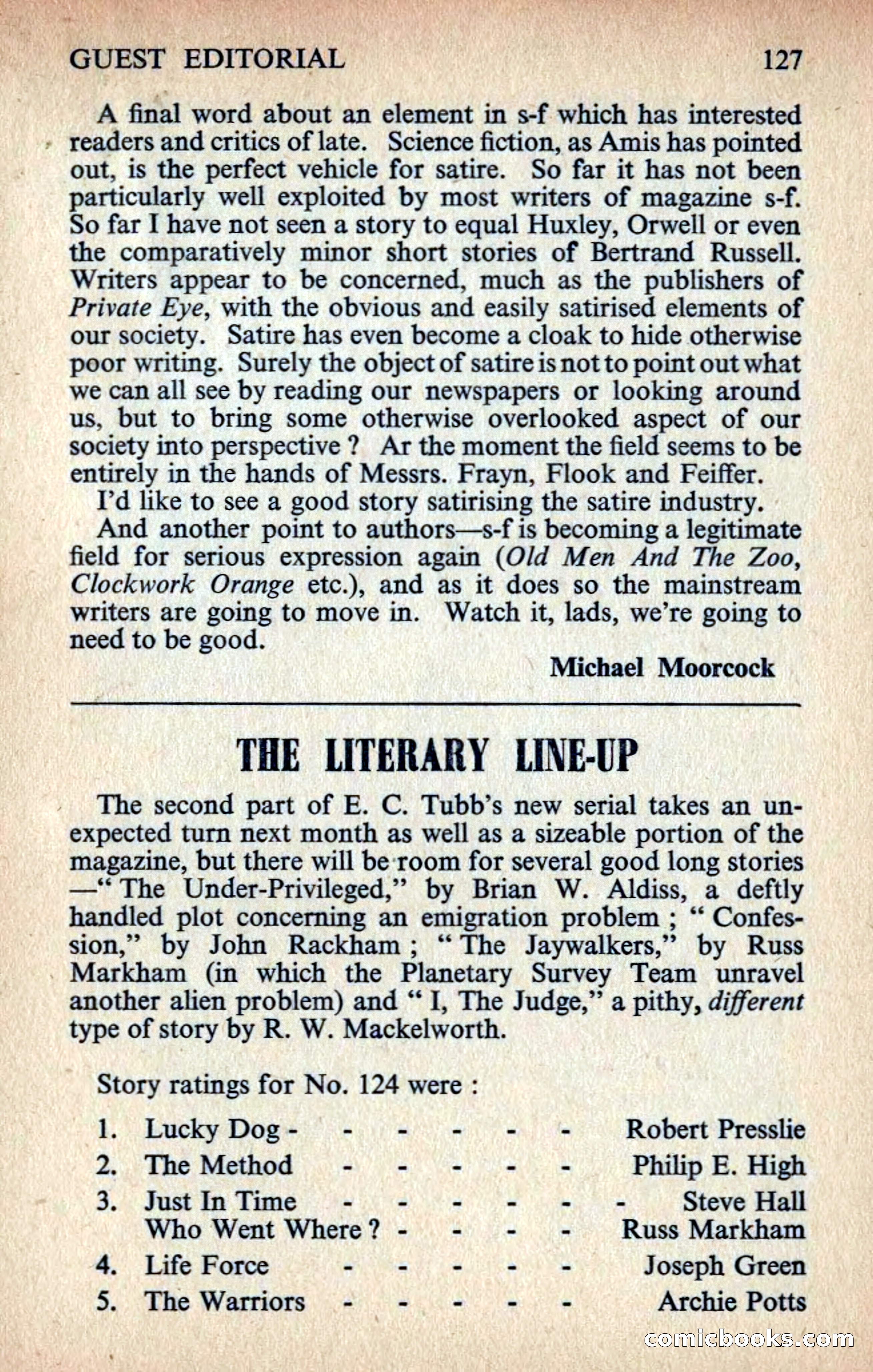 New Worlds #129, April 1963 — page 129 of 132