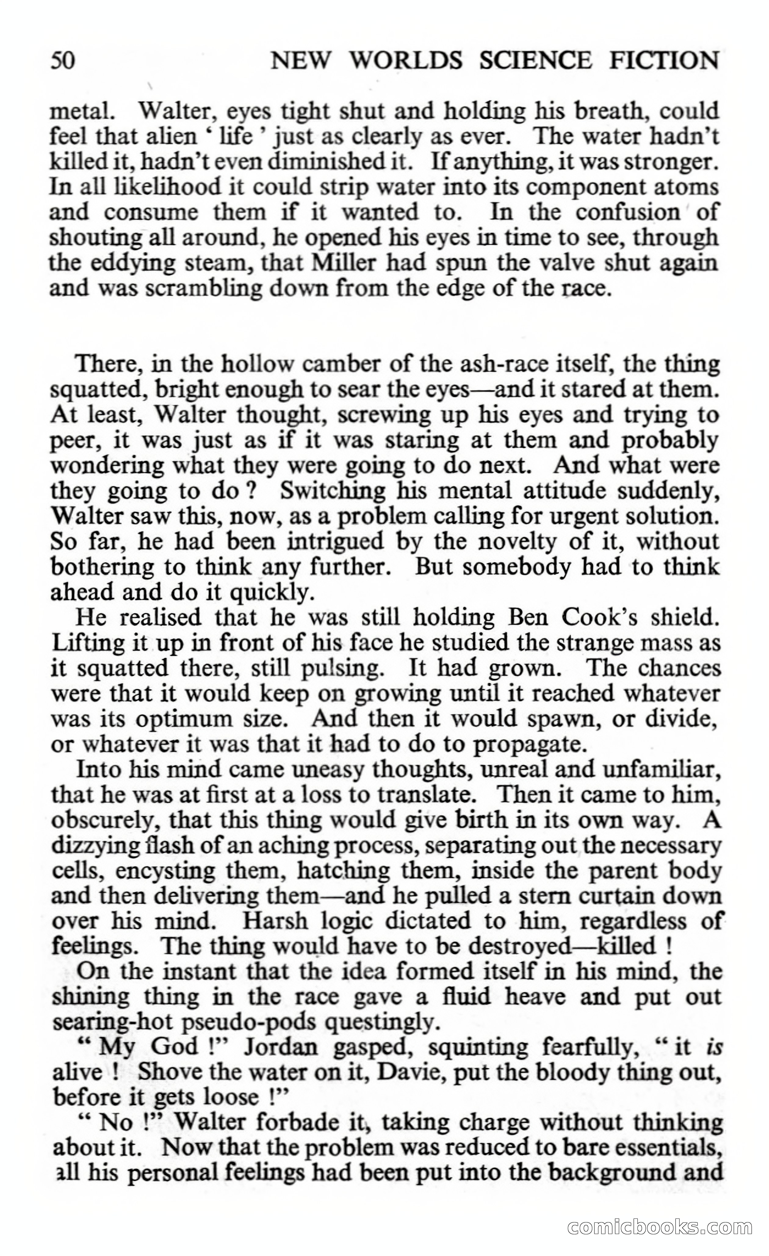 New Worlds #132, Vol. 44 (July 1963) — page 52 of 132
