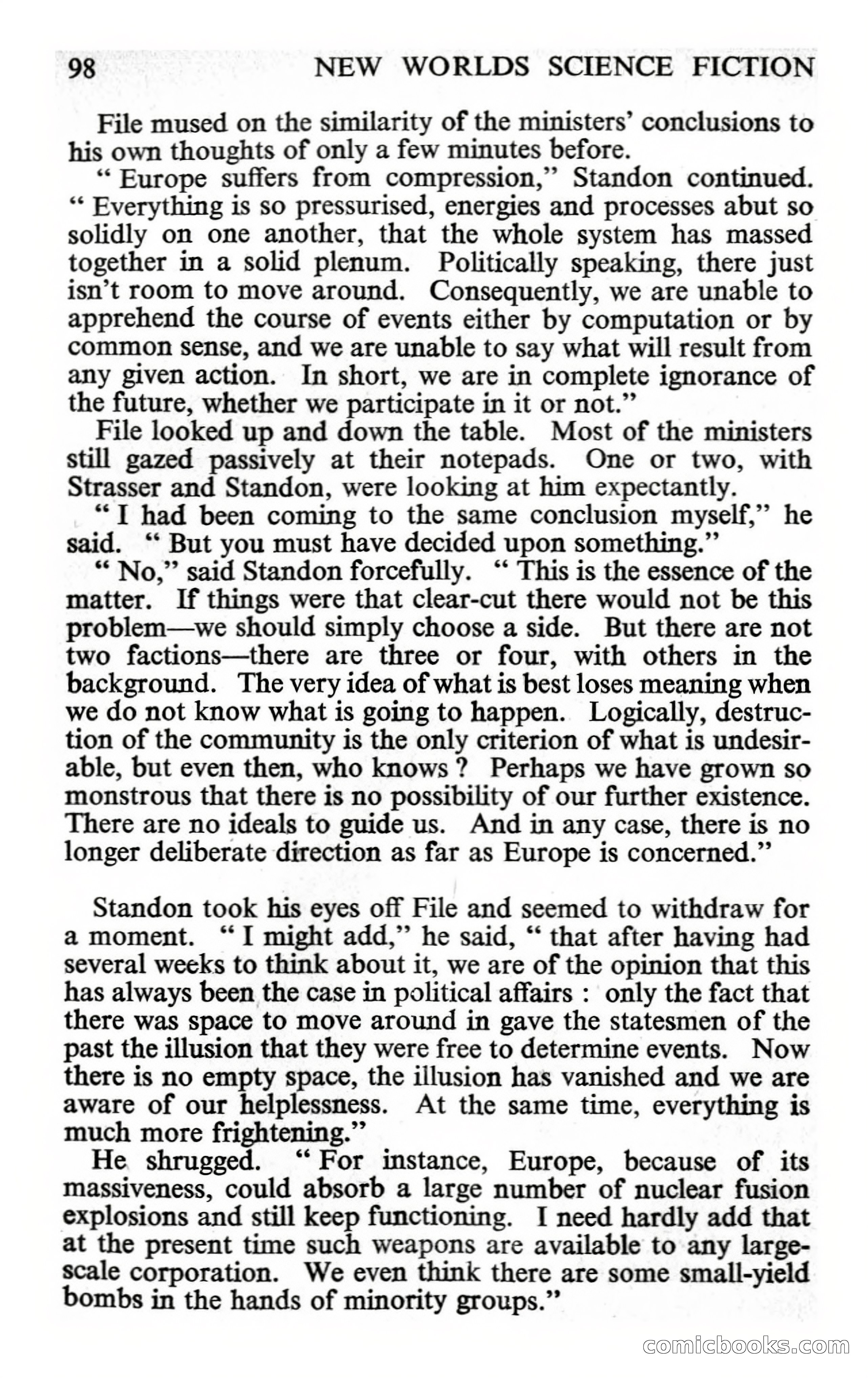 New Worlds #132, Vol. 44 (July 1963) — page 100 of 132