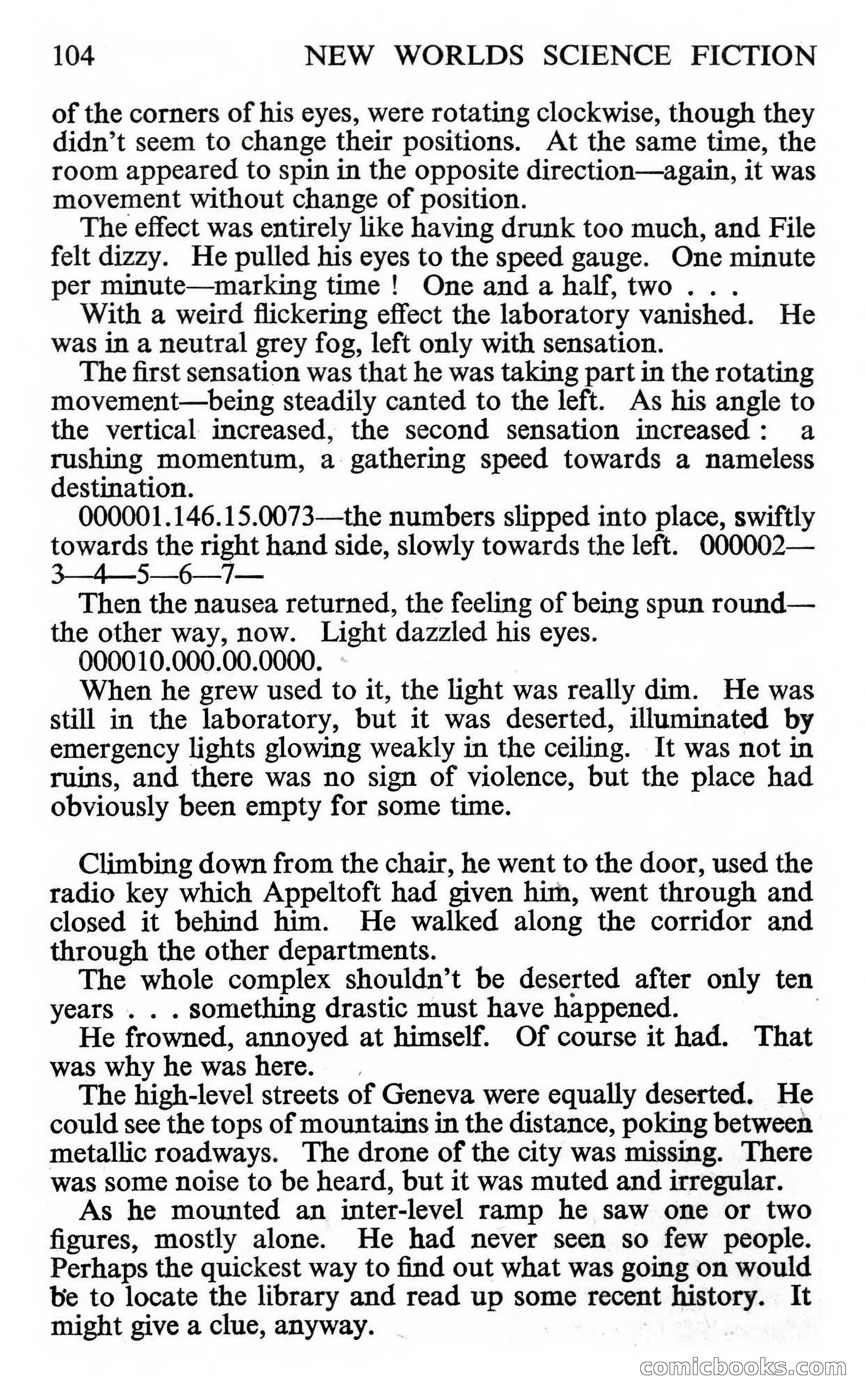 New Worlds #132, Vol. 44 (July 1963) — page 106 of 132