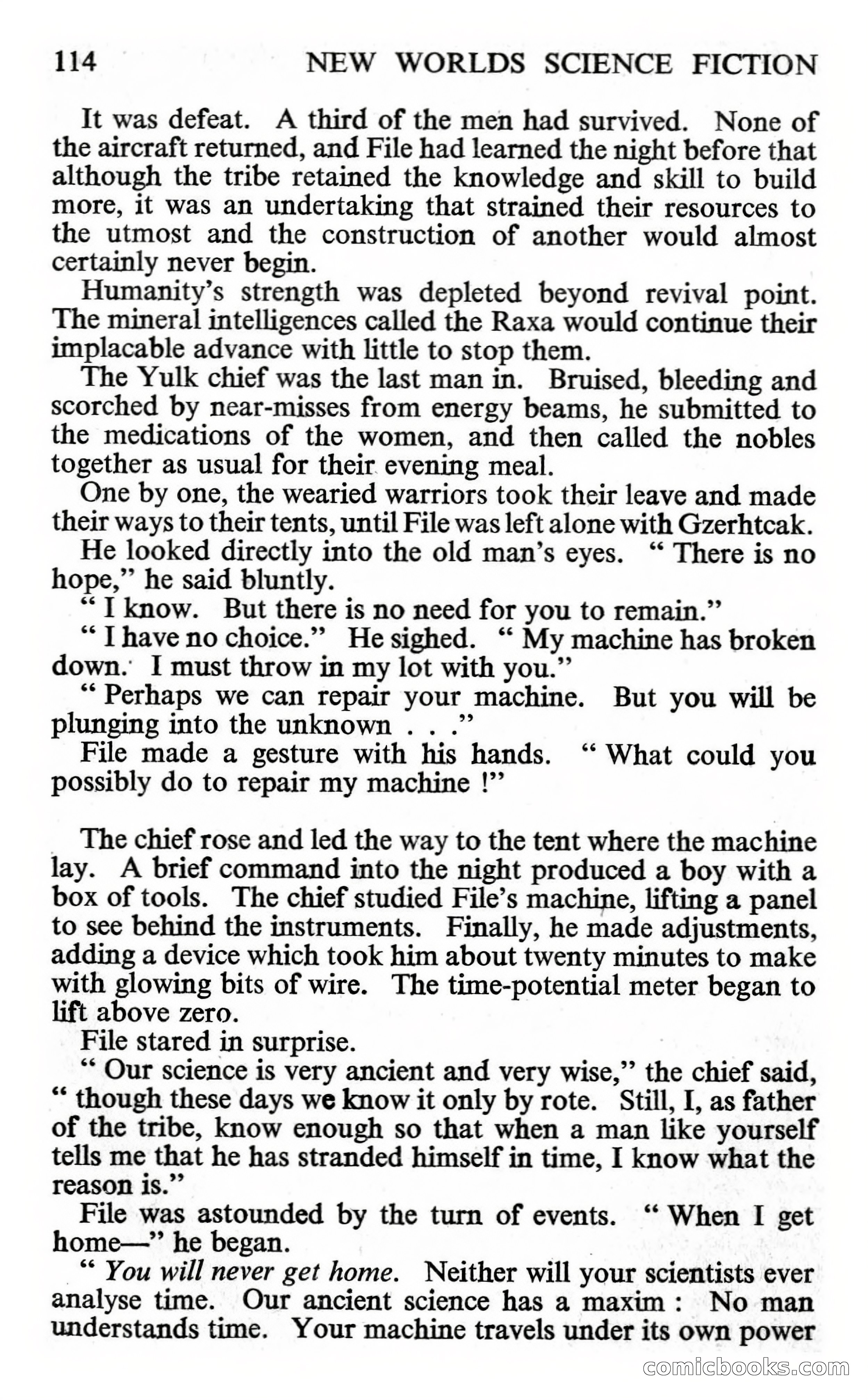 New Worlds #132, Vol. 44 (July 1963) — page 116 of 132