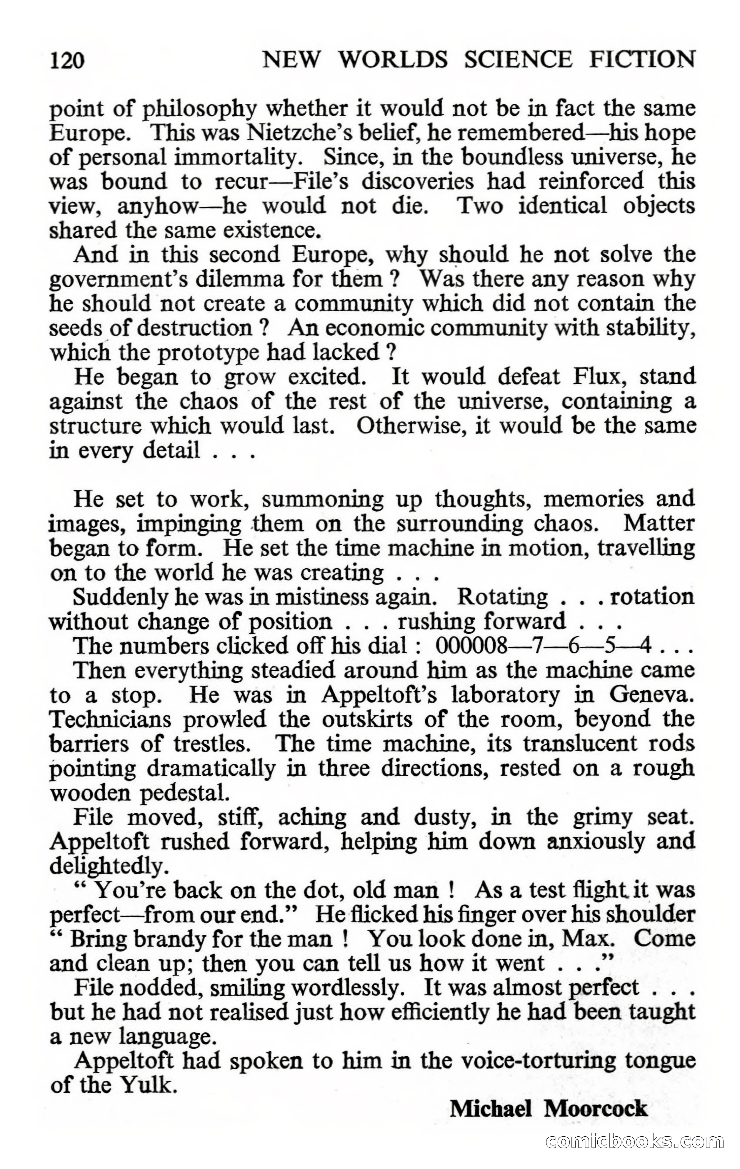 New Worlds #132, Vol. 44 (July 1963) — page 122 of 132