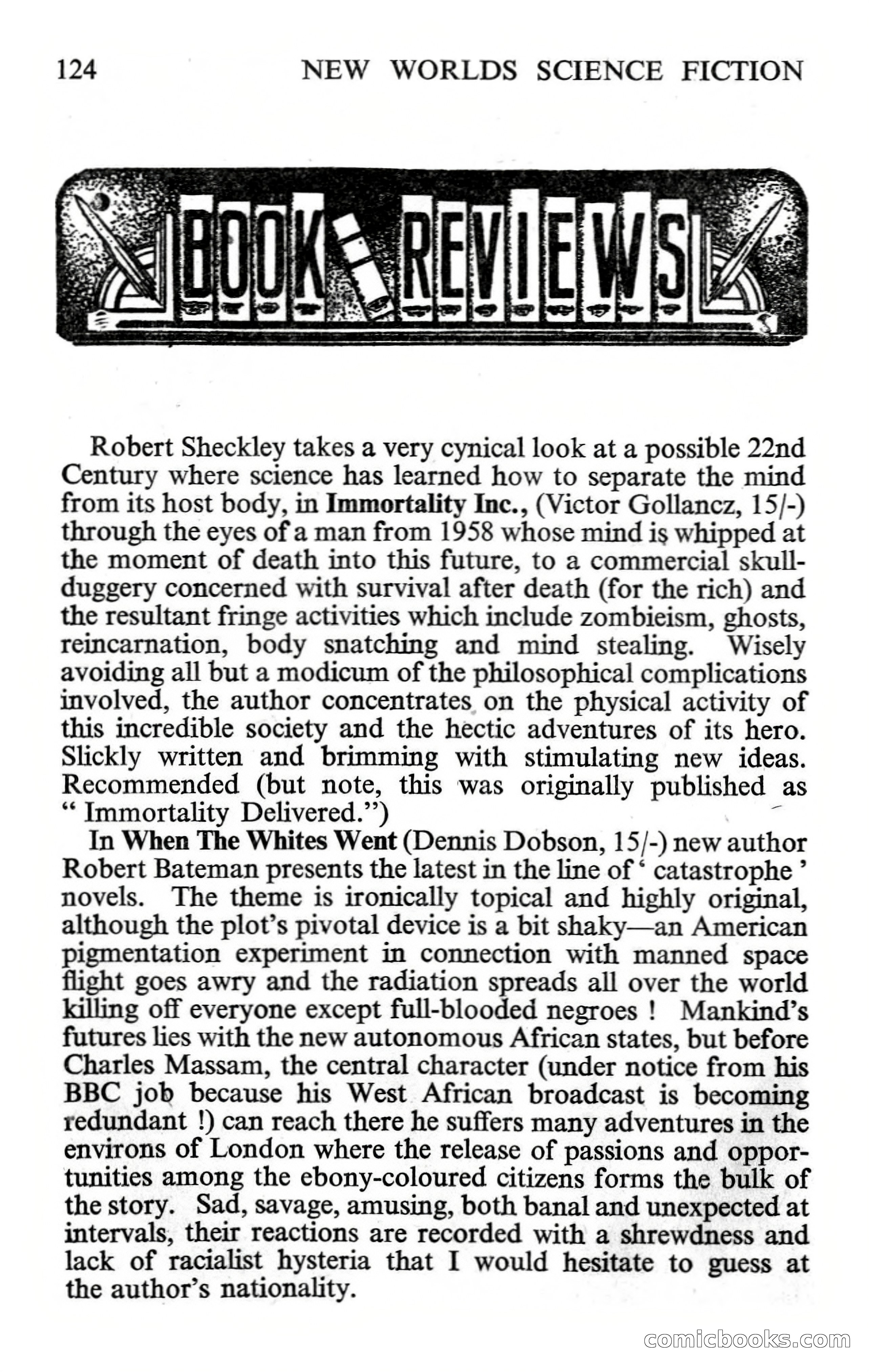 New Worlds #132, Vol. 44 (July 1963) — page 126 of 132
