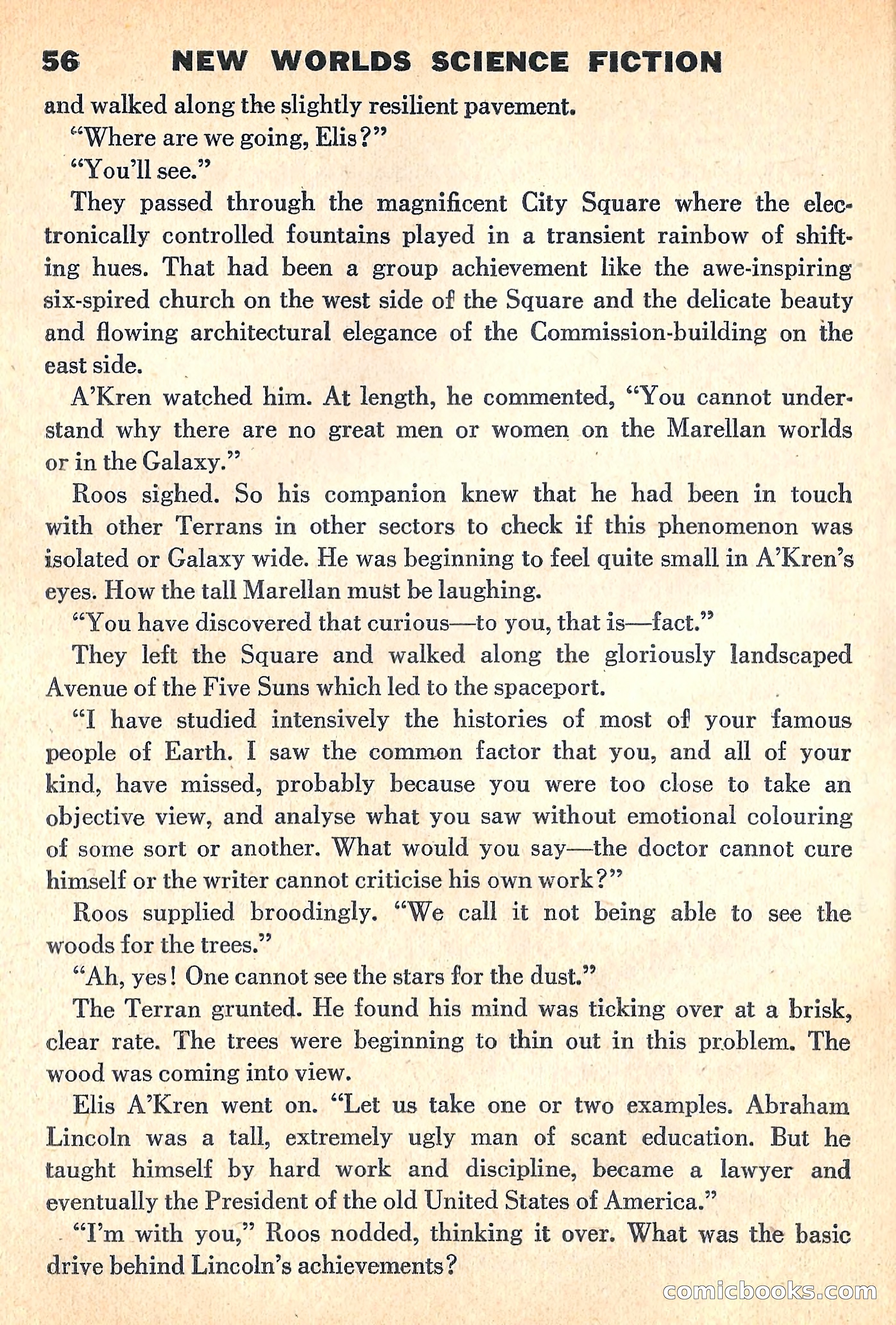 New Worlds Science Fiction, April 1960 — page 58 of 132