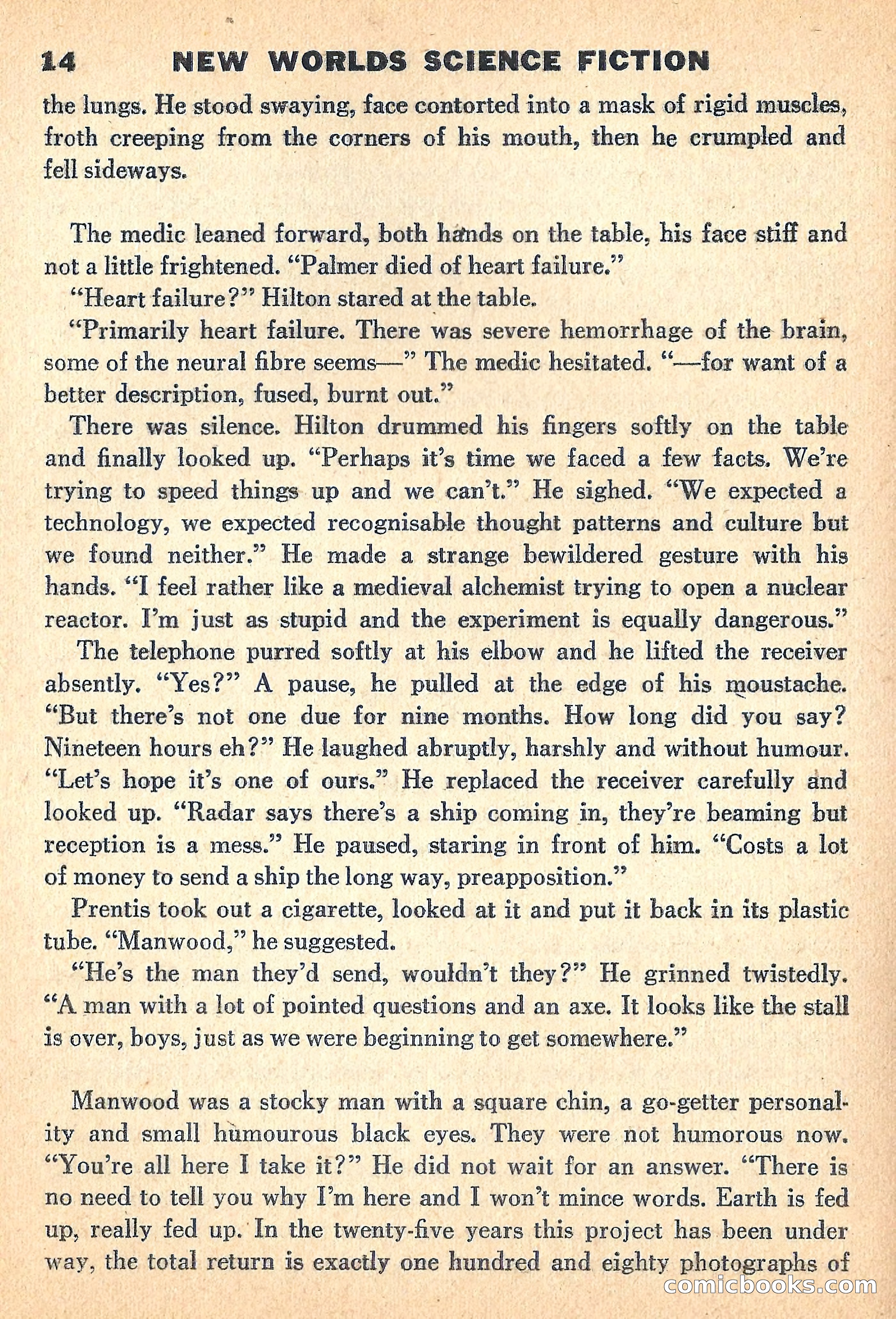 New Worlds, July 1960 — page 16 of 132