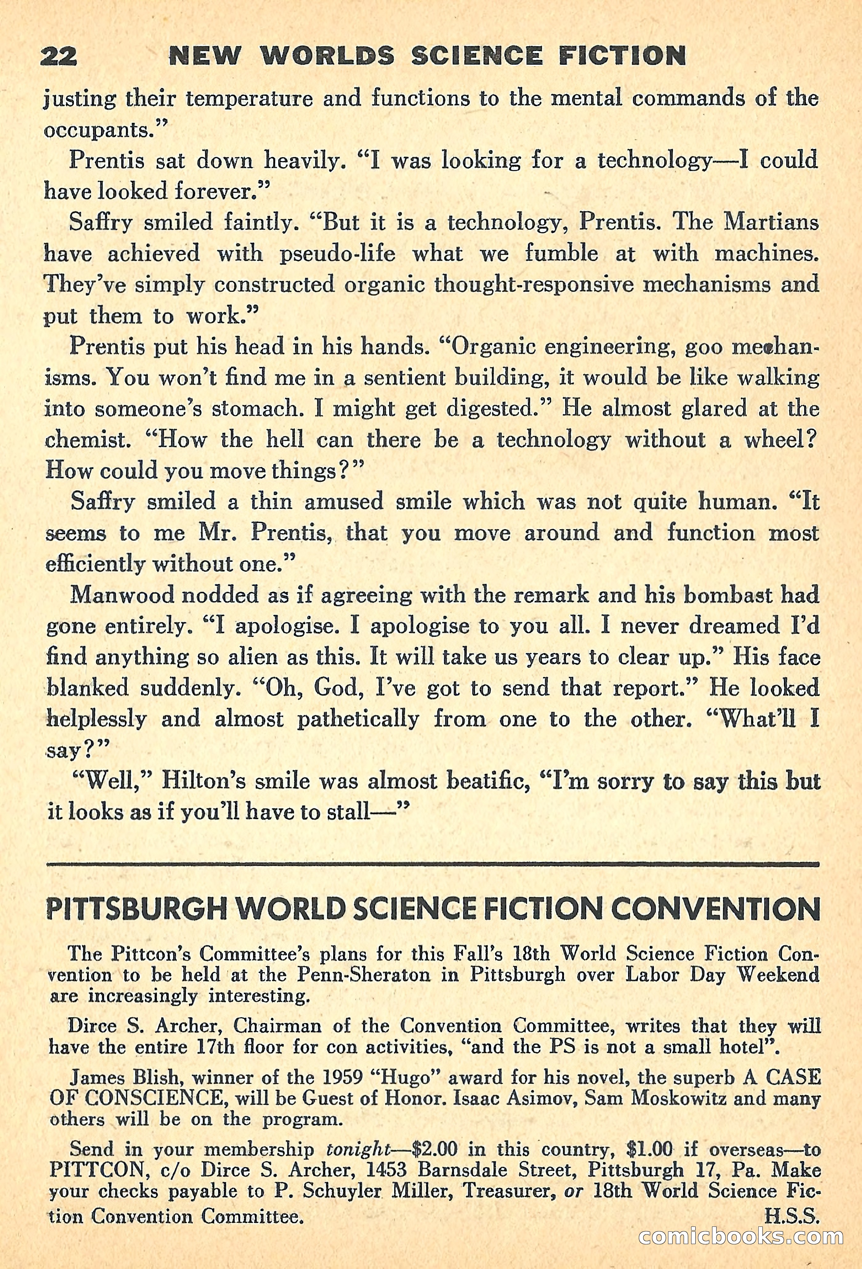 New Worlds, July 1960 — page 24 of 132