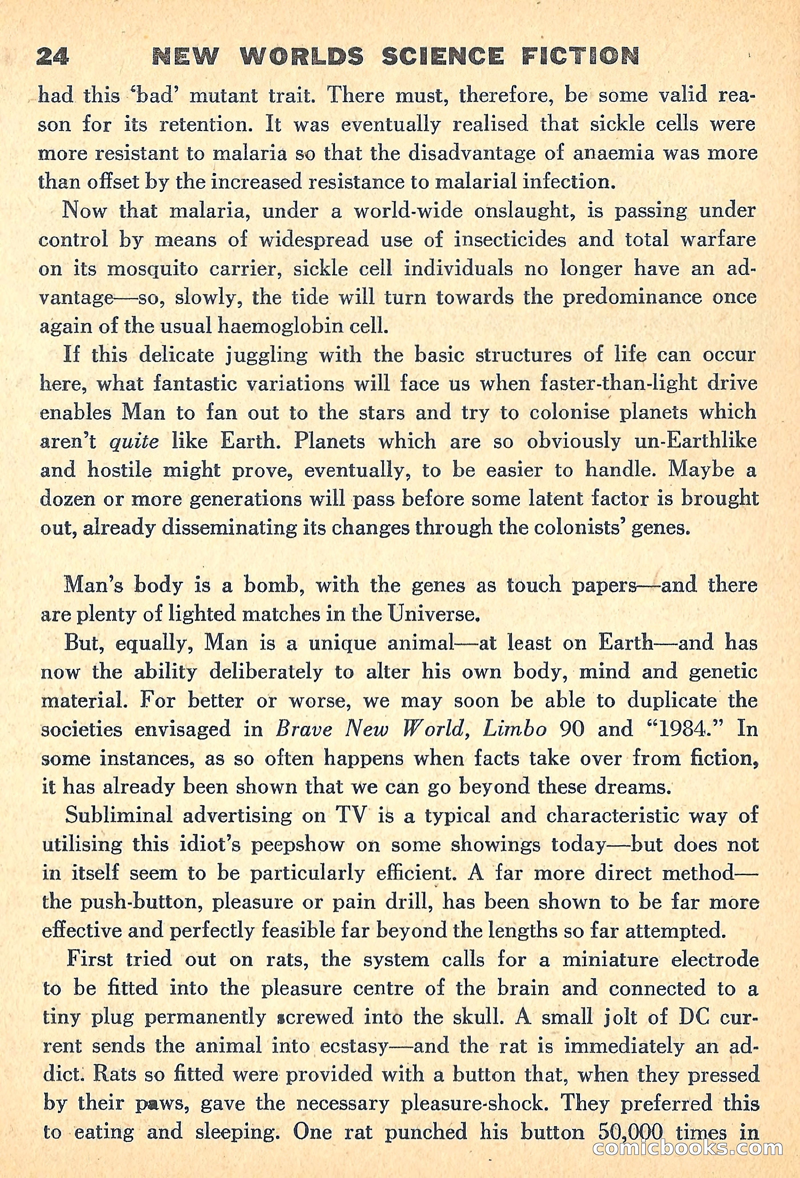 New Worlds, July 1960 — page 26 of 132