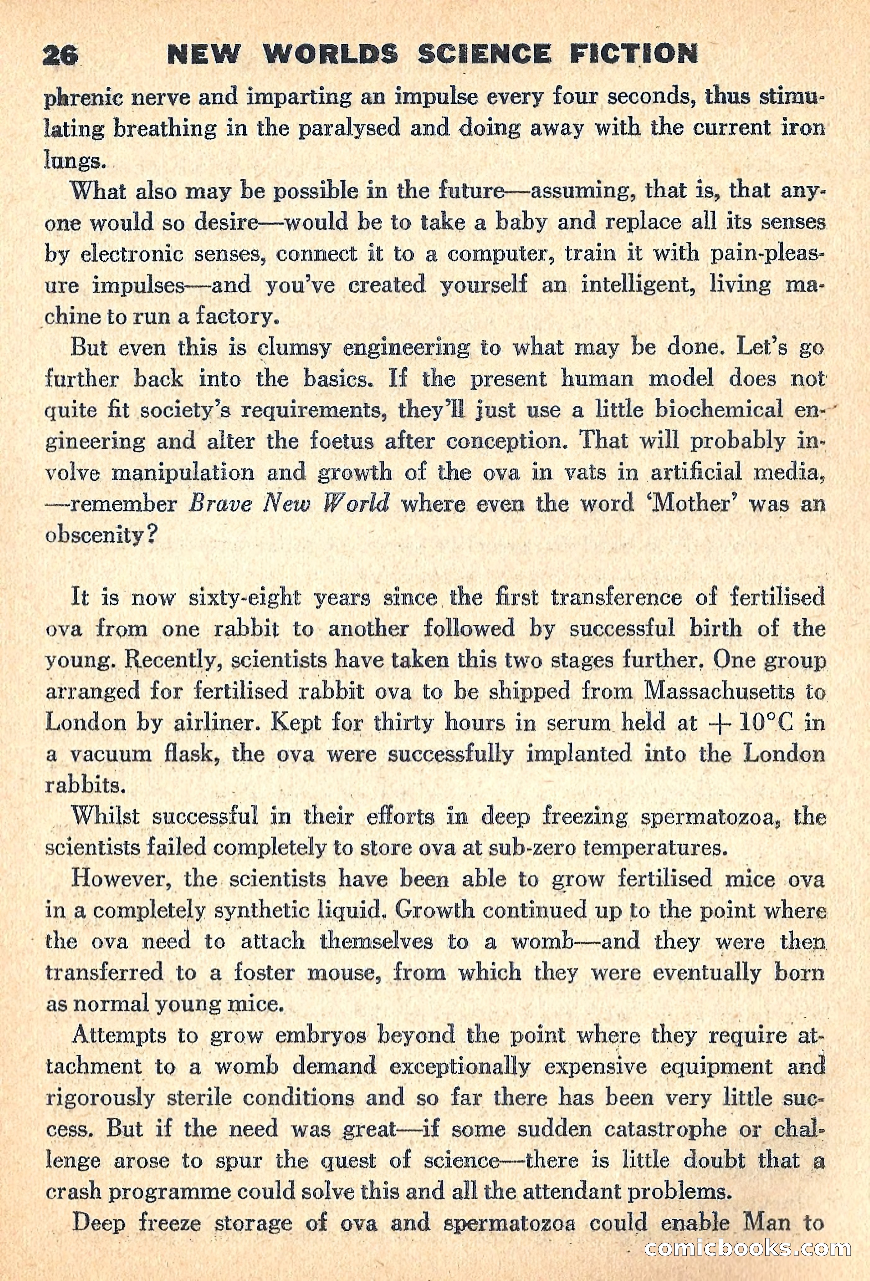 New Worlds, July 1960 — page 28 of 132
