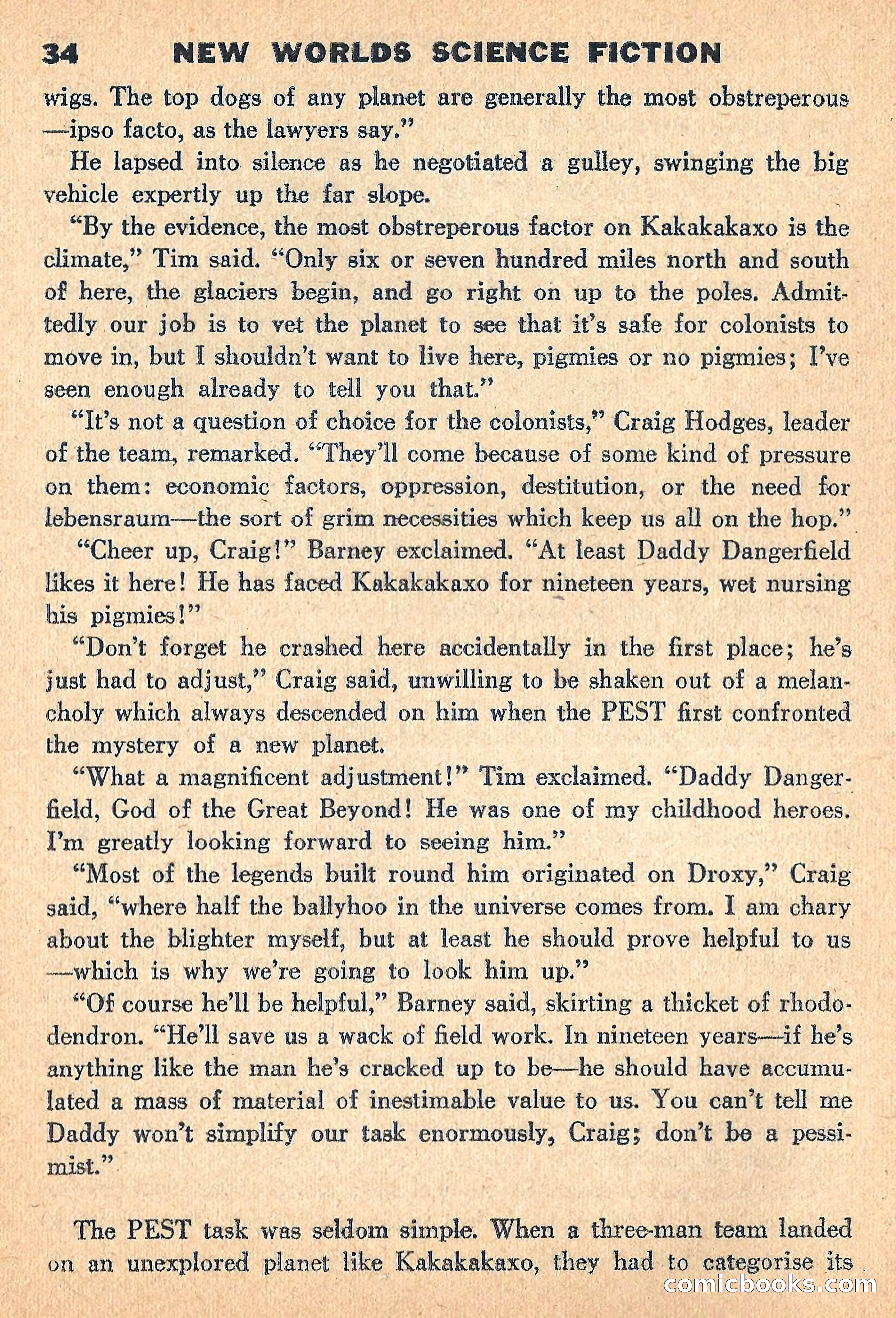 New Worlds, July 1960 — page 36 of 132