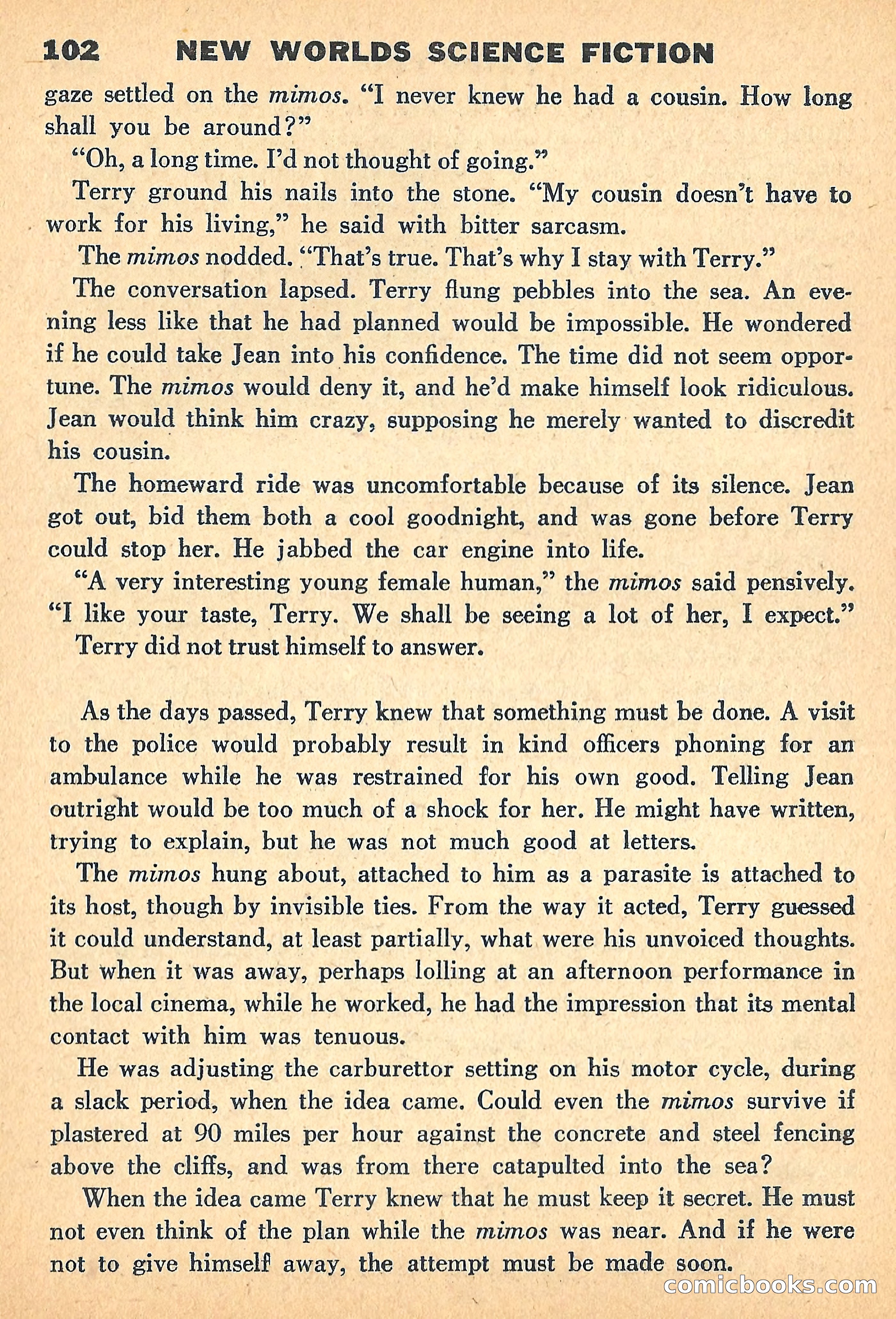 New Worlds, July 1960 — page 104 of 132
