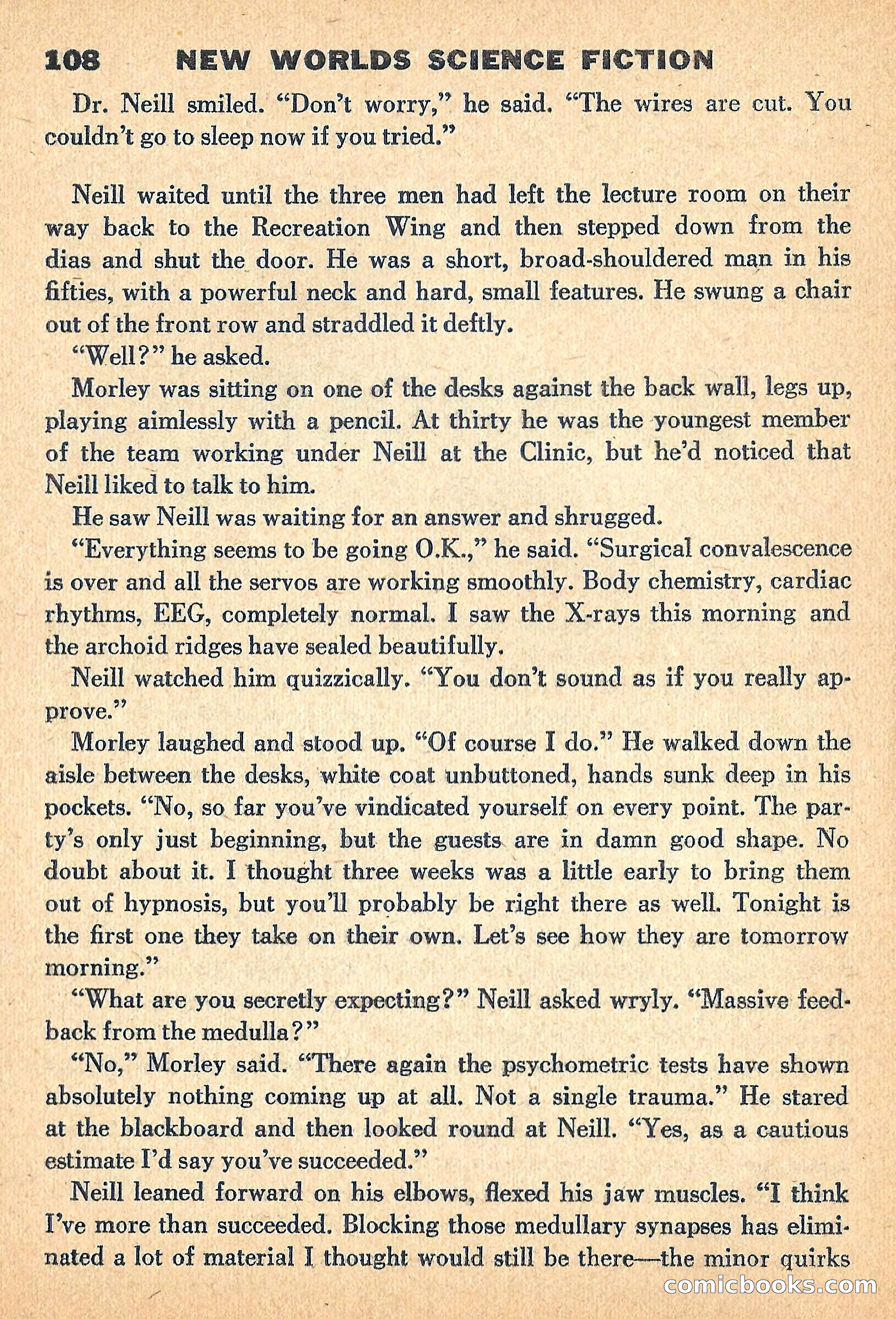 New Worlds, July 1960 — page 110 of 132