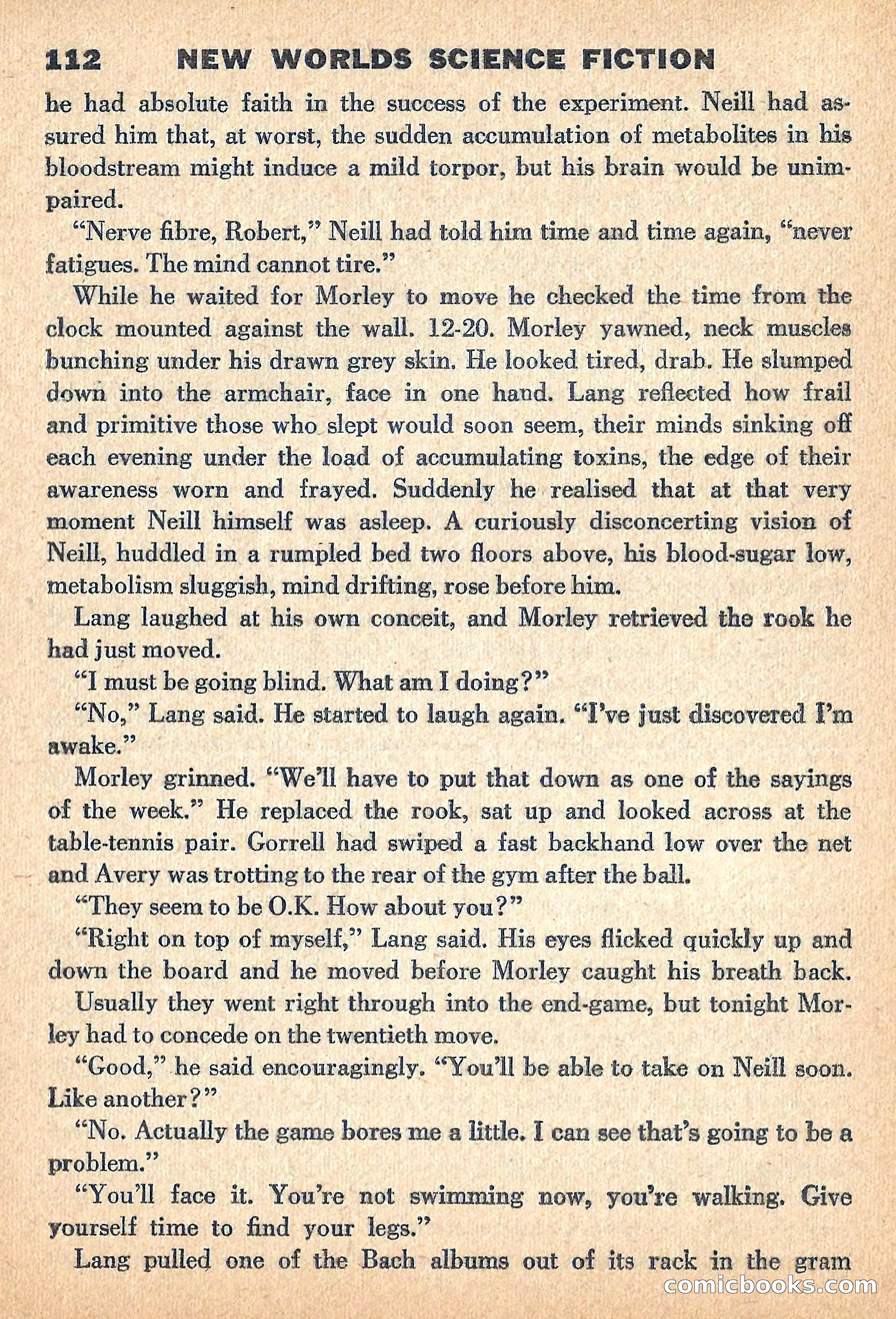 New Worlds, July 1960 — page 114 of 132