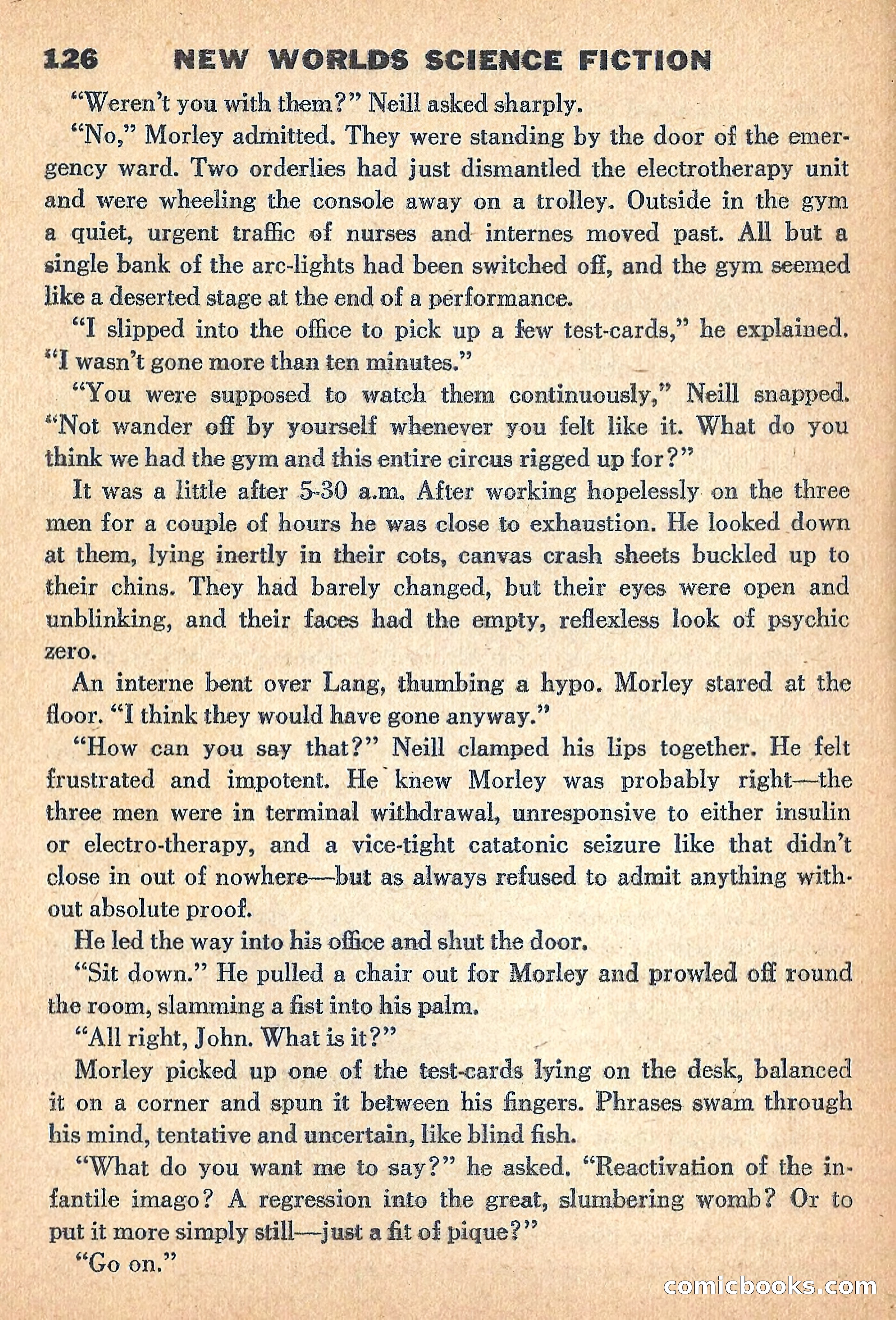 New Worlds, July 1960 — page 128 of 132