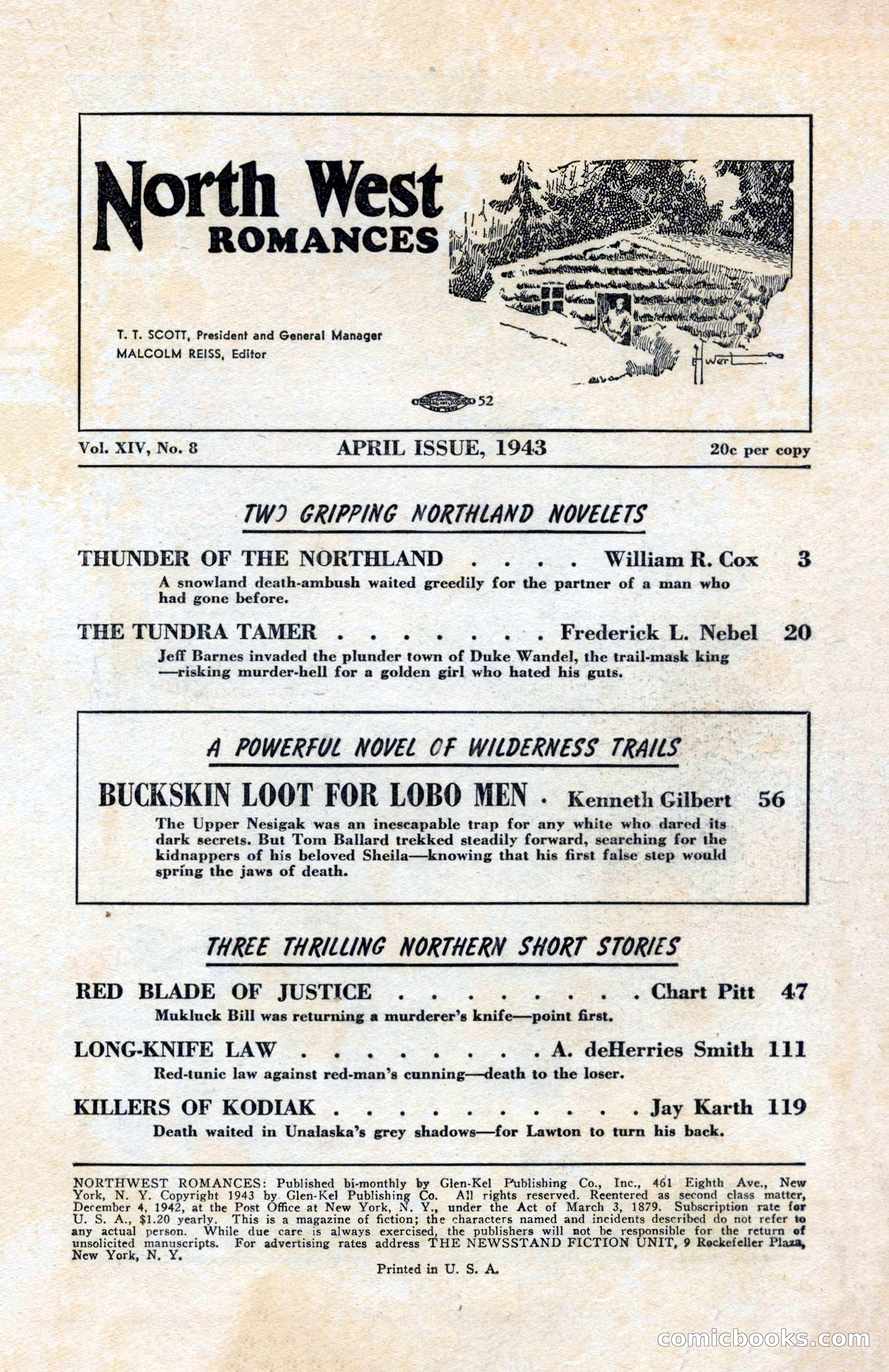 North-West Romances, April 1943 — page 3 of 132