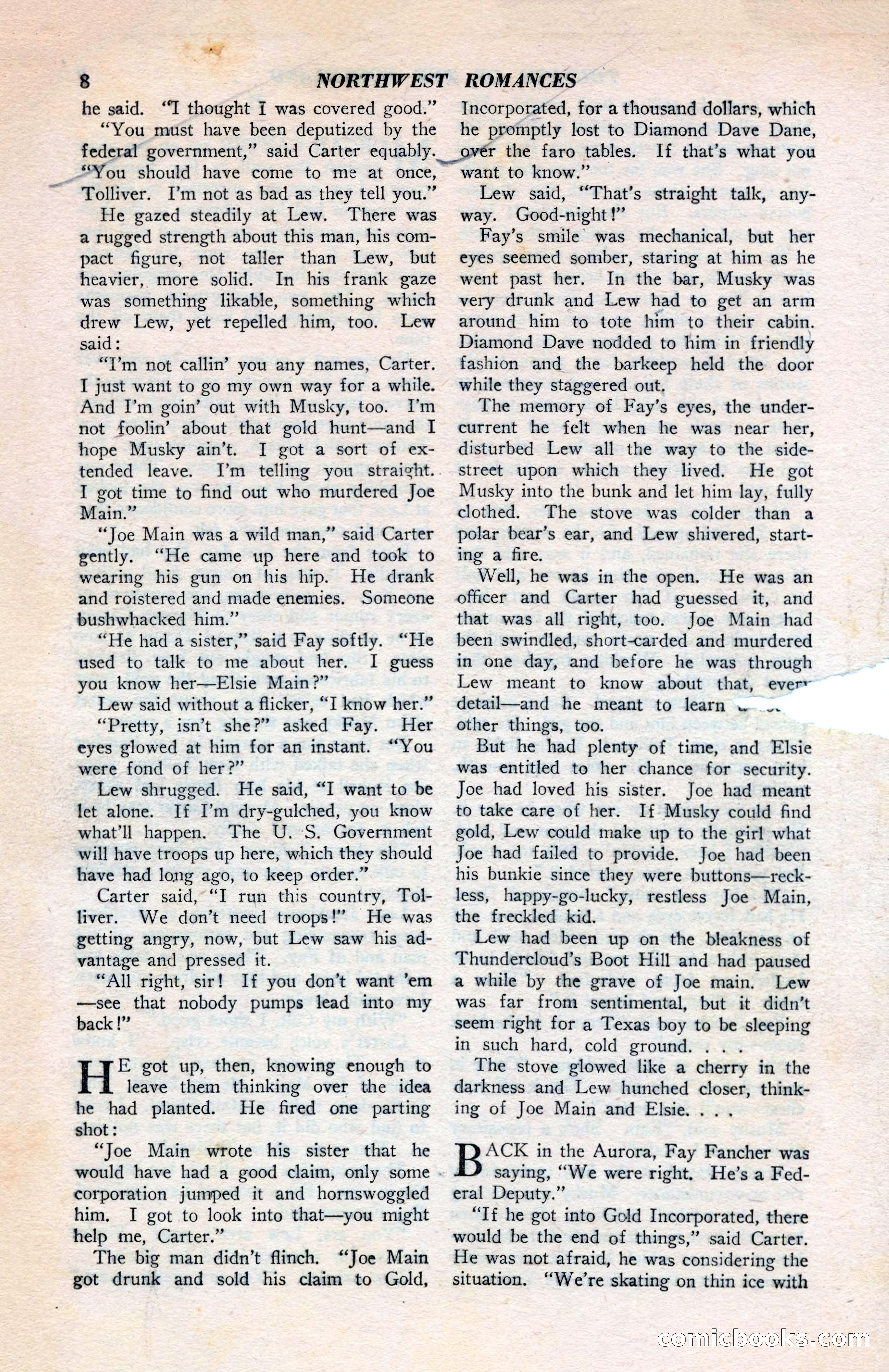 North-West Romances, April 1943 — page 10 of 132