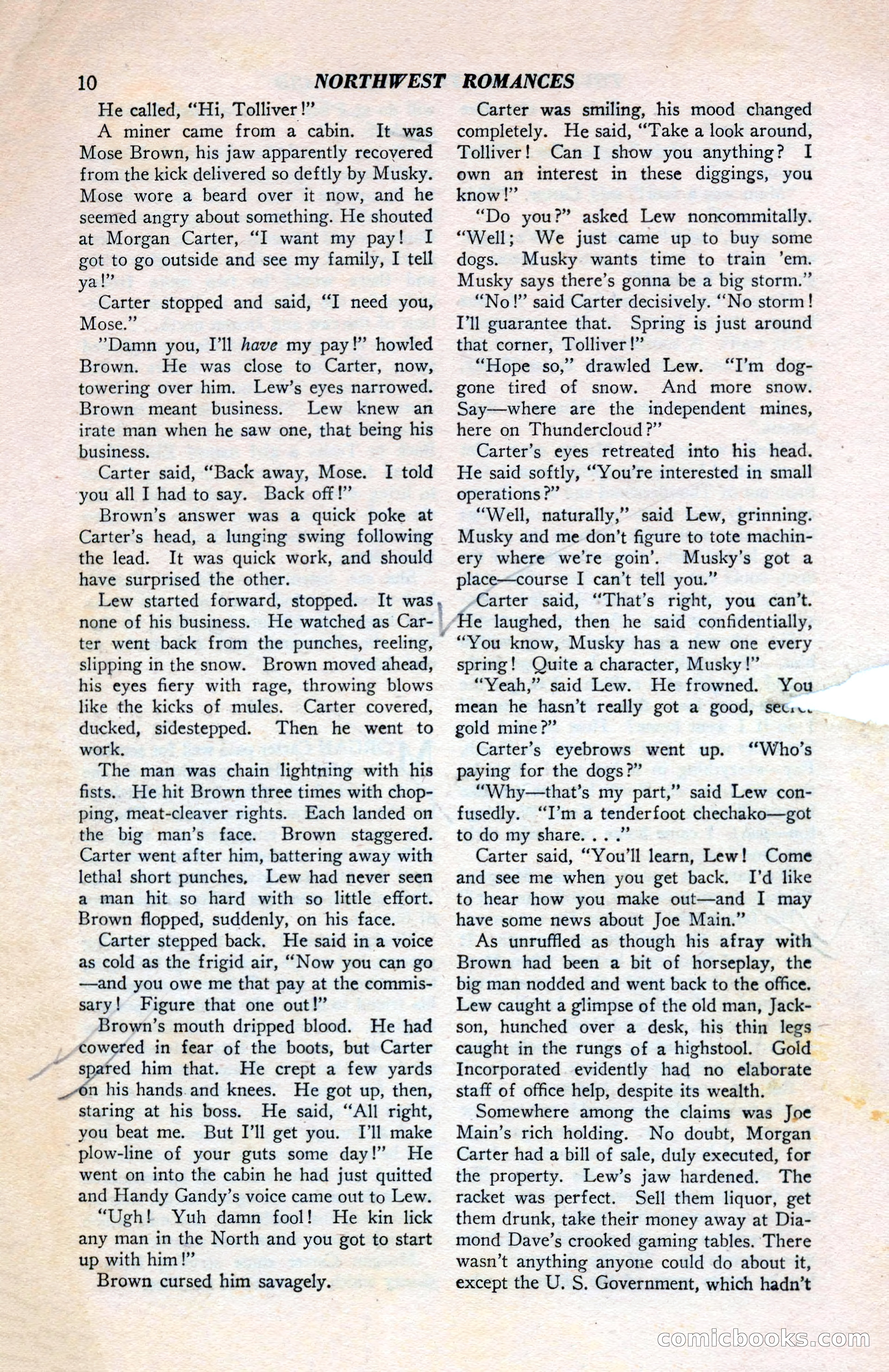 North-West Romances, April 1943 — page 12 of 132
