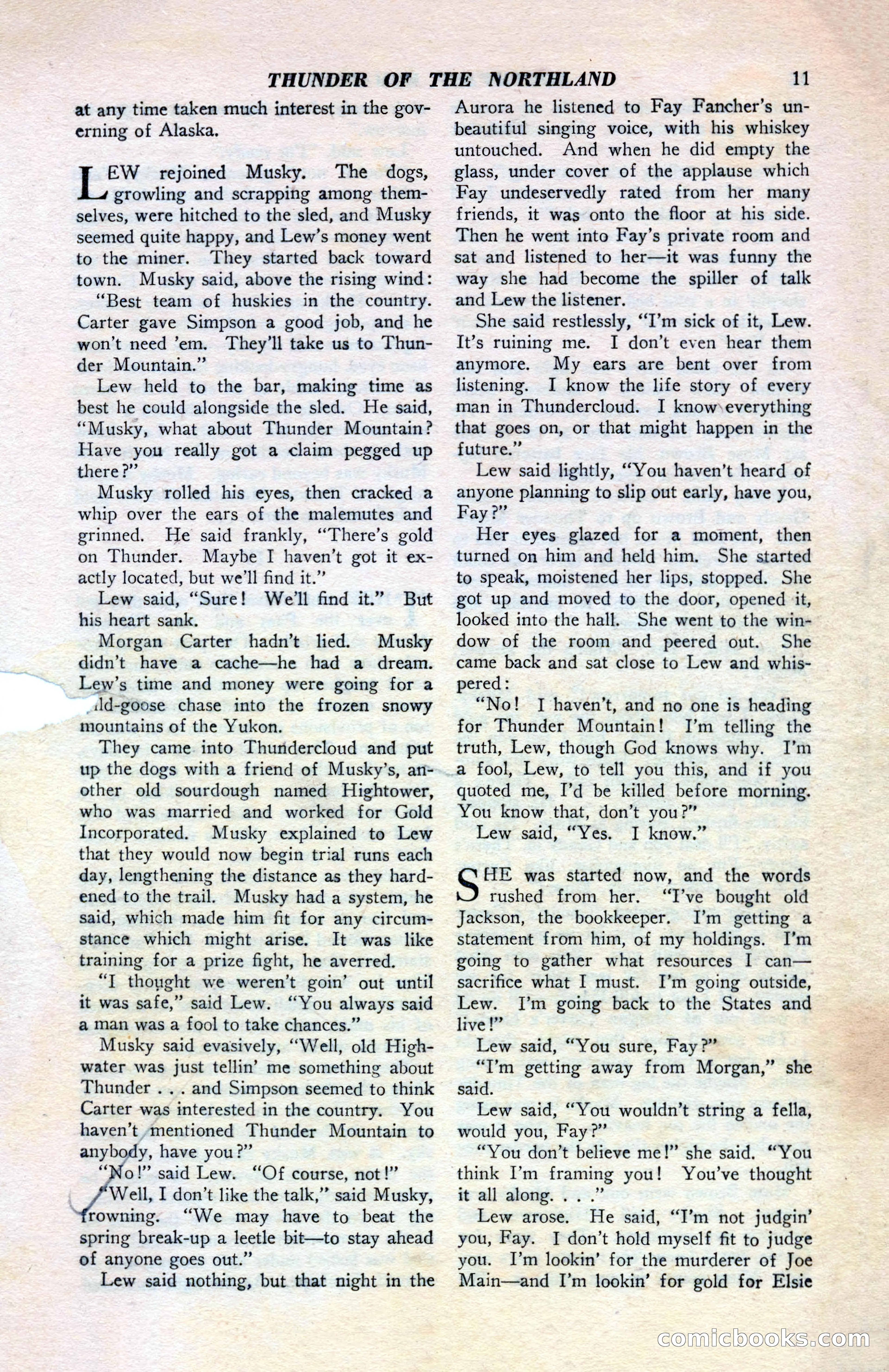 North-West Romances, April 1943 — page 13 of 132