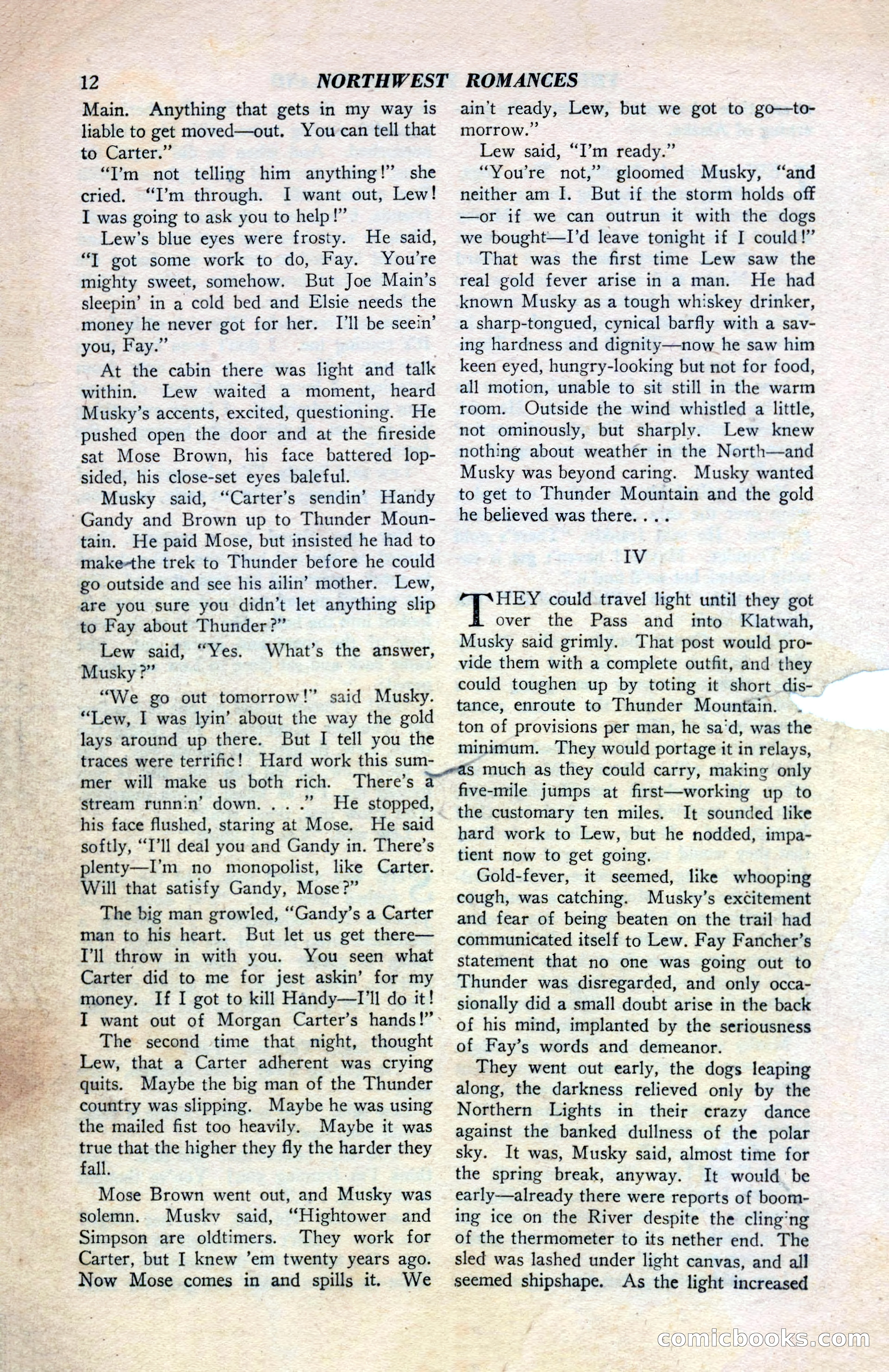 North-West Romances, April 1943 — page 14 of 132