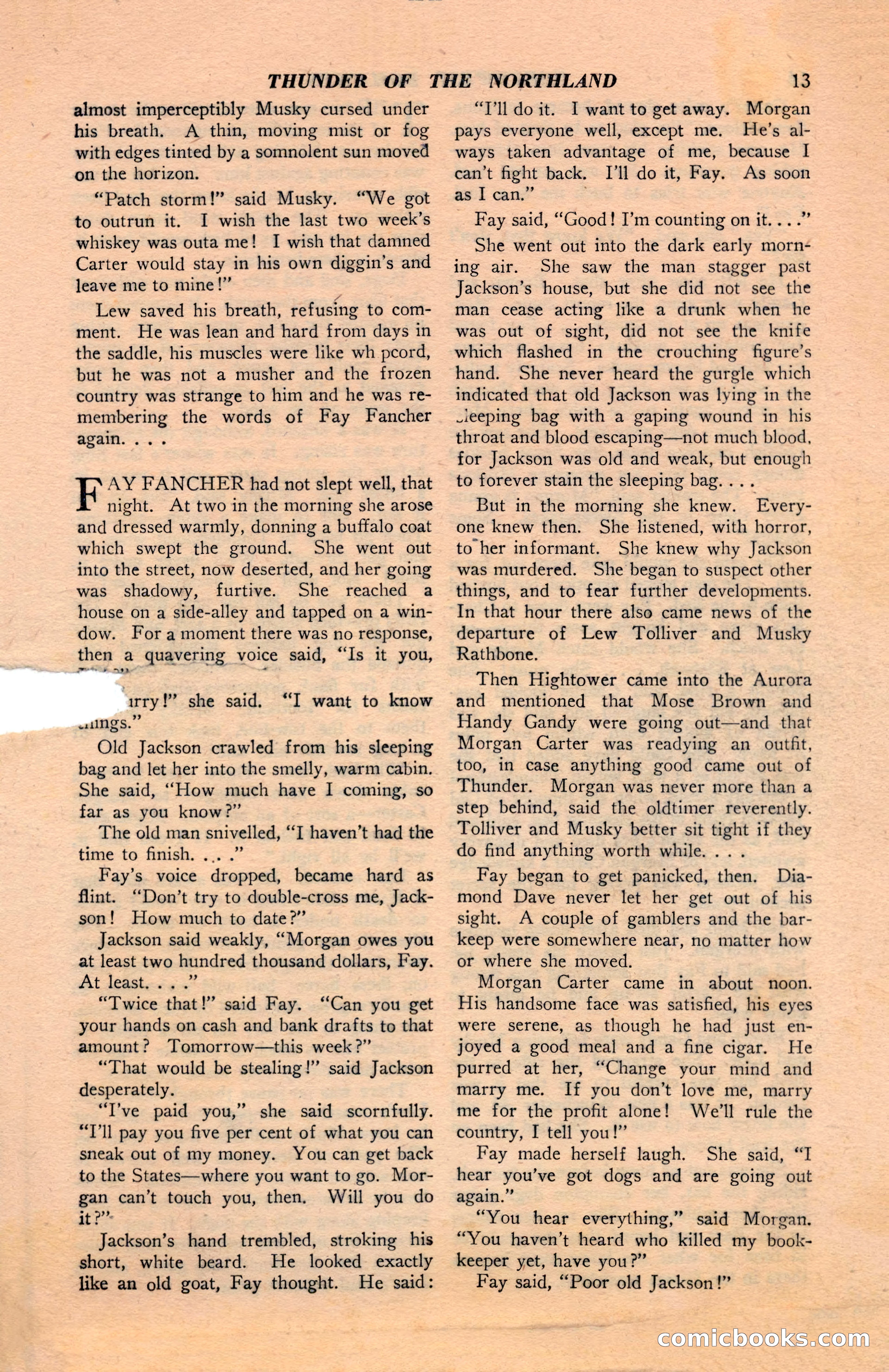 North-West Romances, April 1943 — page 15 of 132