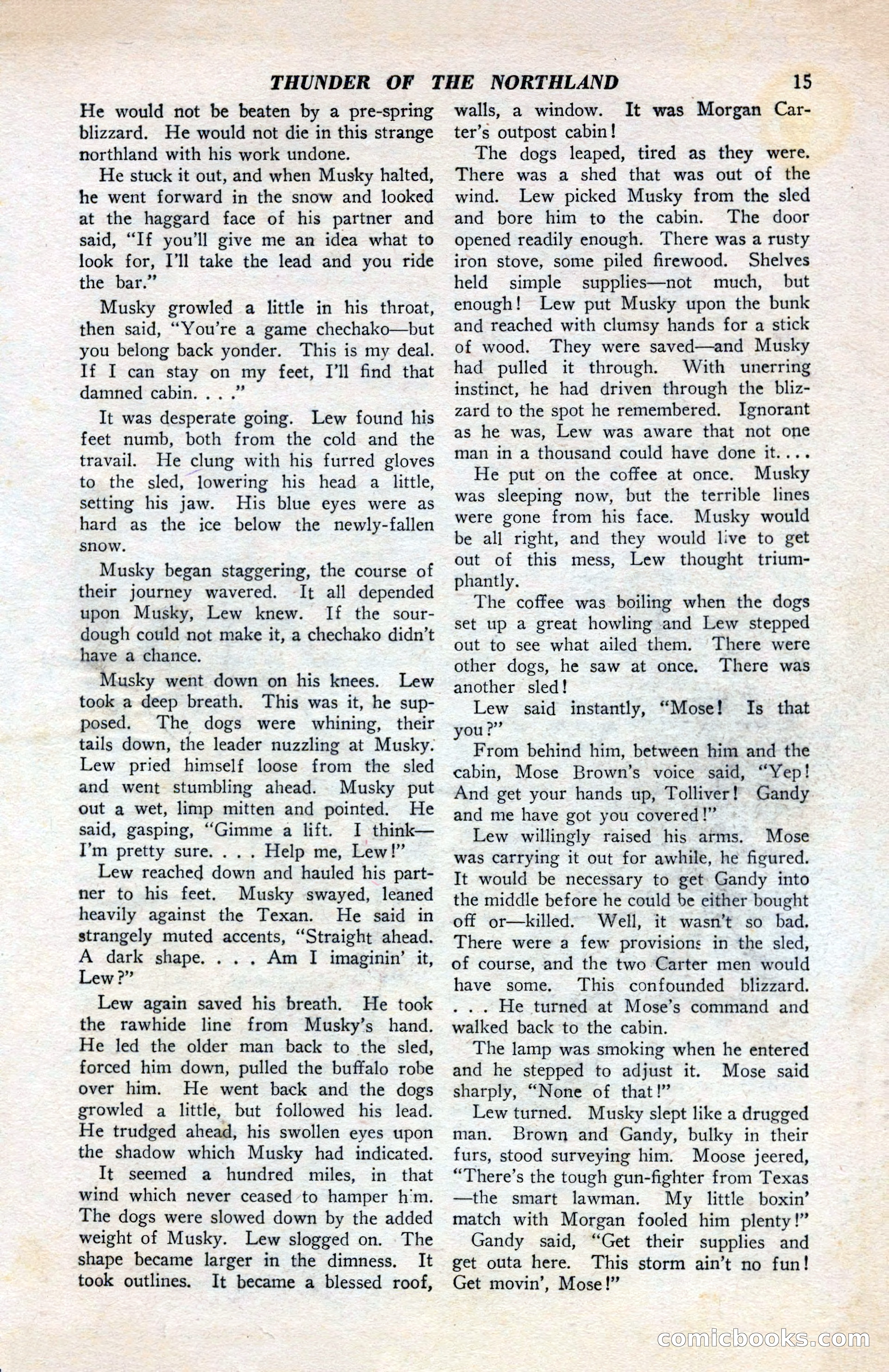 North-West Romances, April 1943 — page 17 of 132