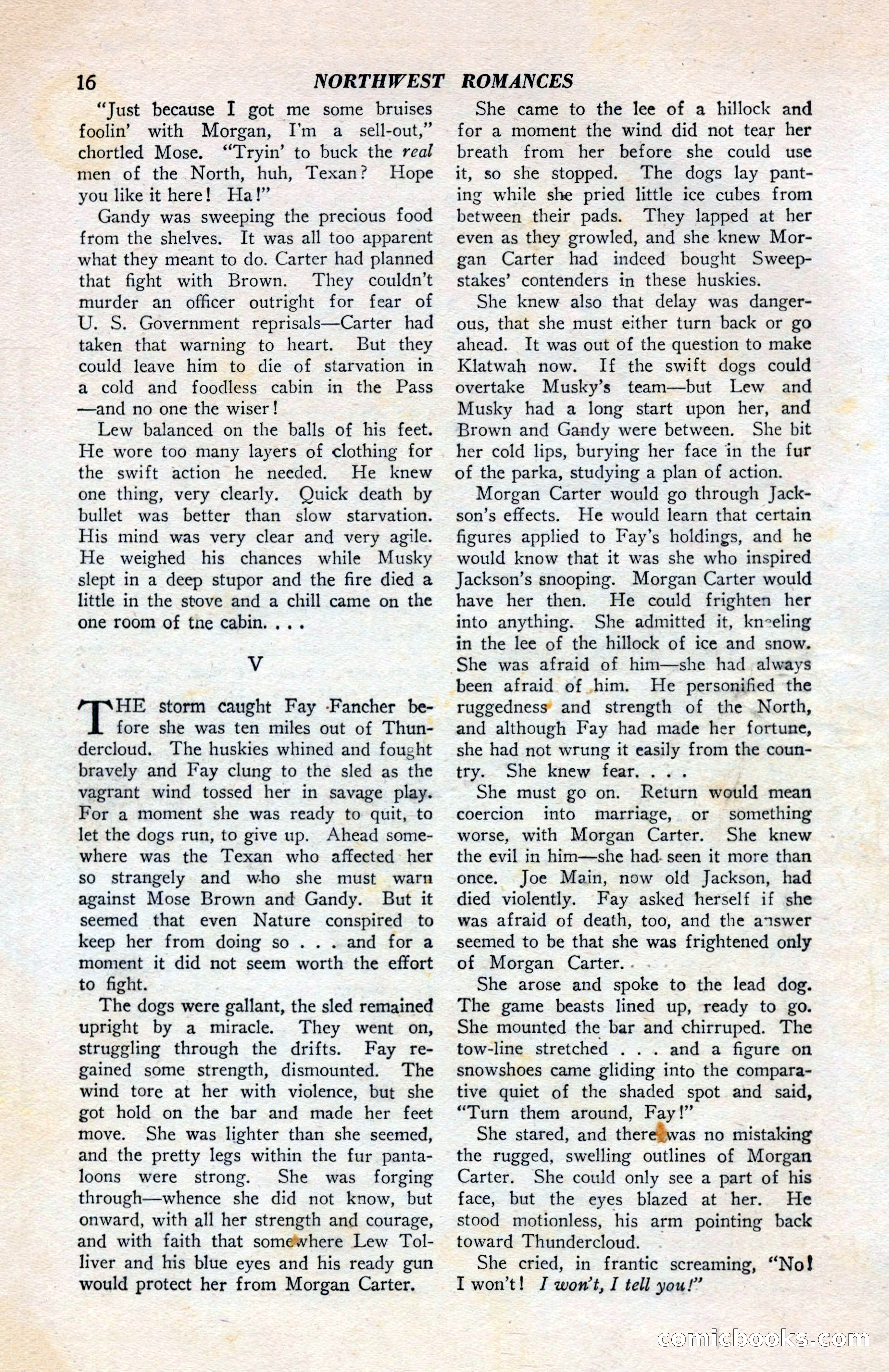 North-West Romances, April 1943 — page 18 of 132