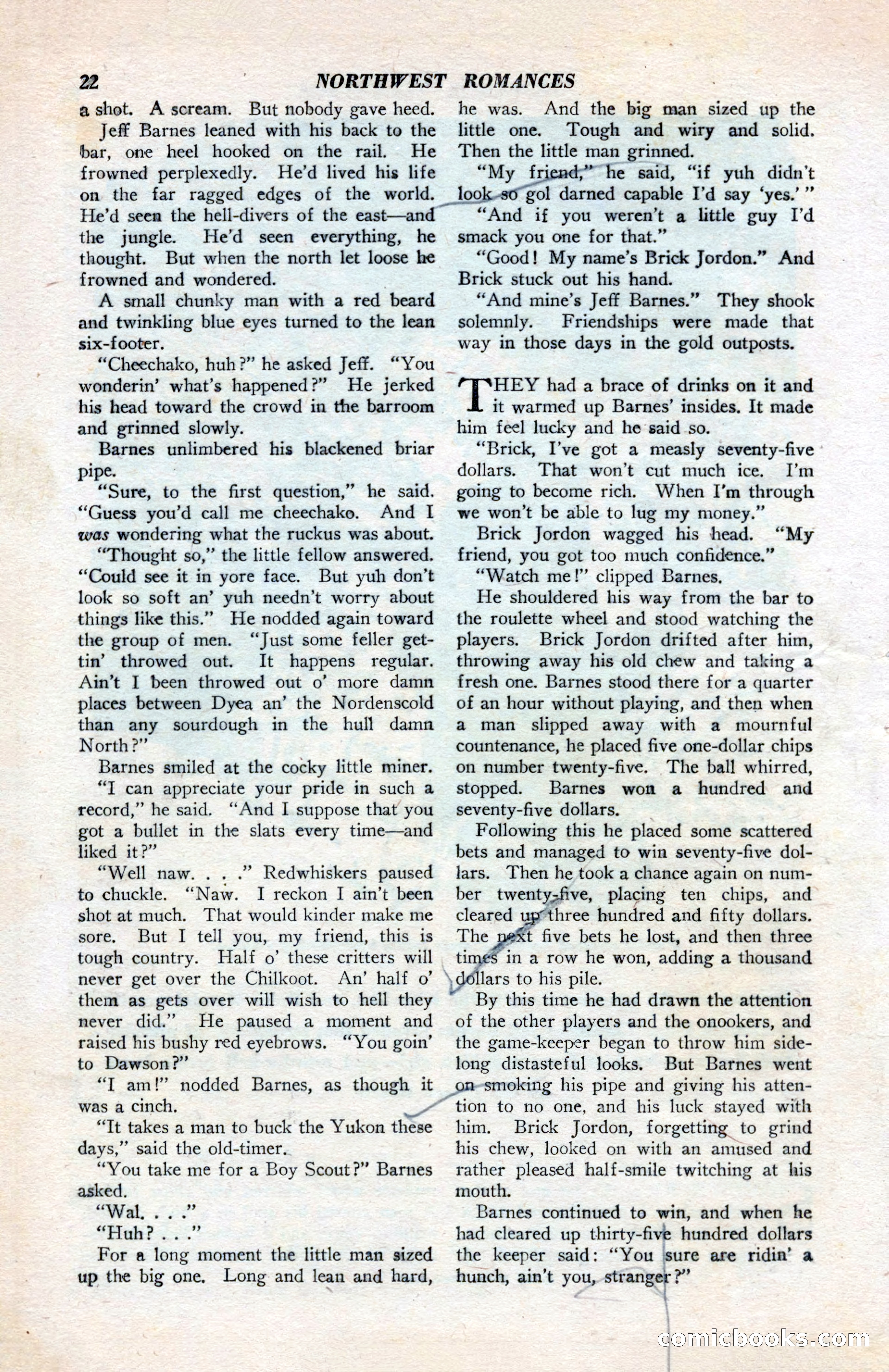 North-West Romances, April 1943 — page 24 of 132