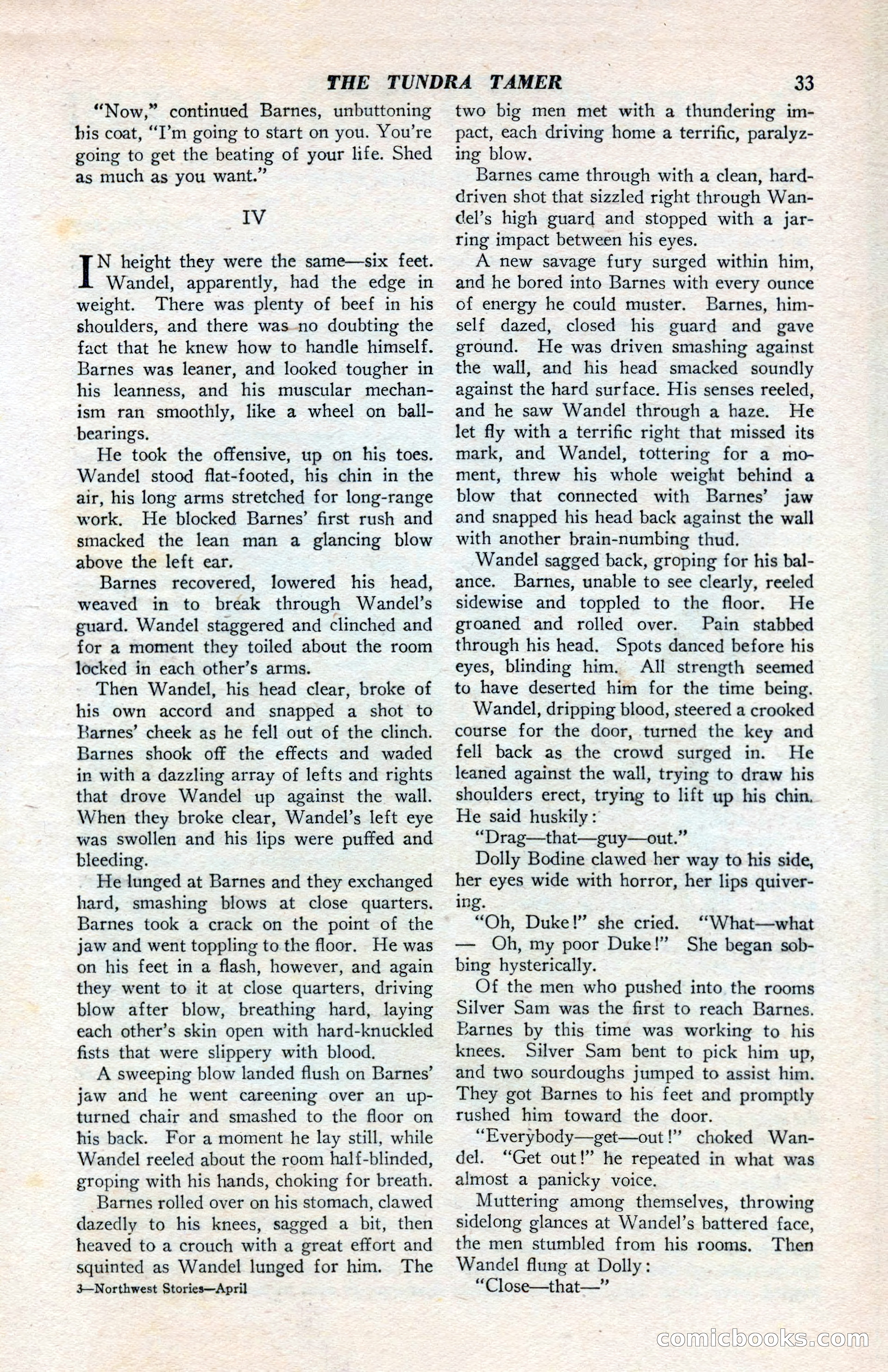 North-West Romances, April 1943 — page 35 of 132