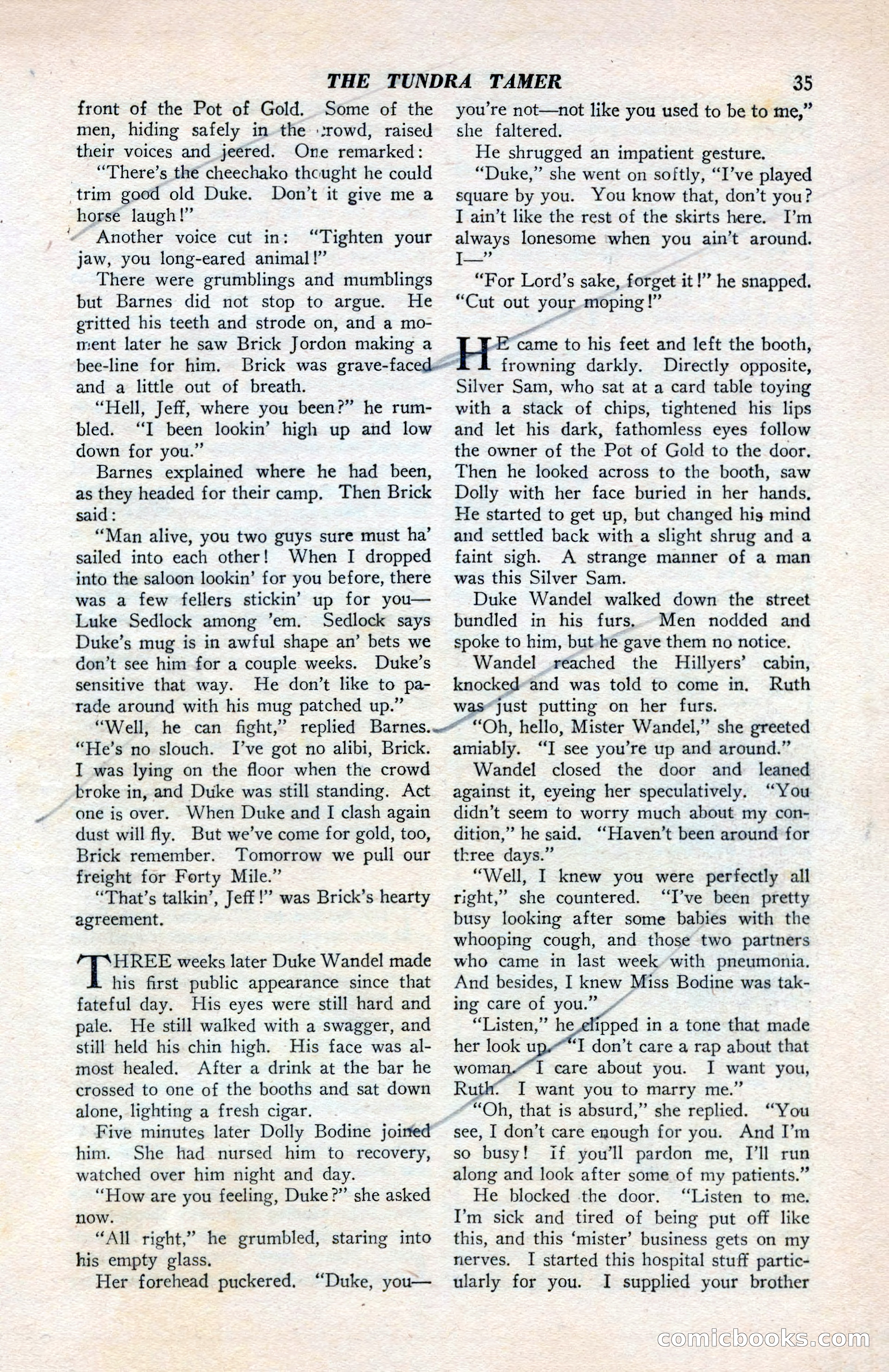 North-West Romances, April 1943 — page 37 of 132