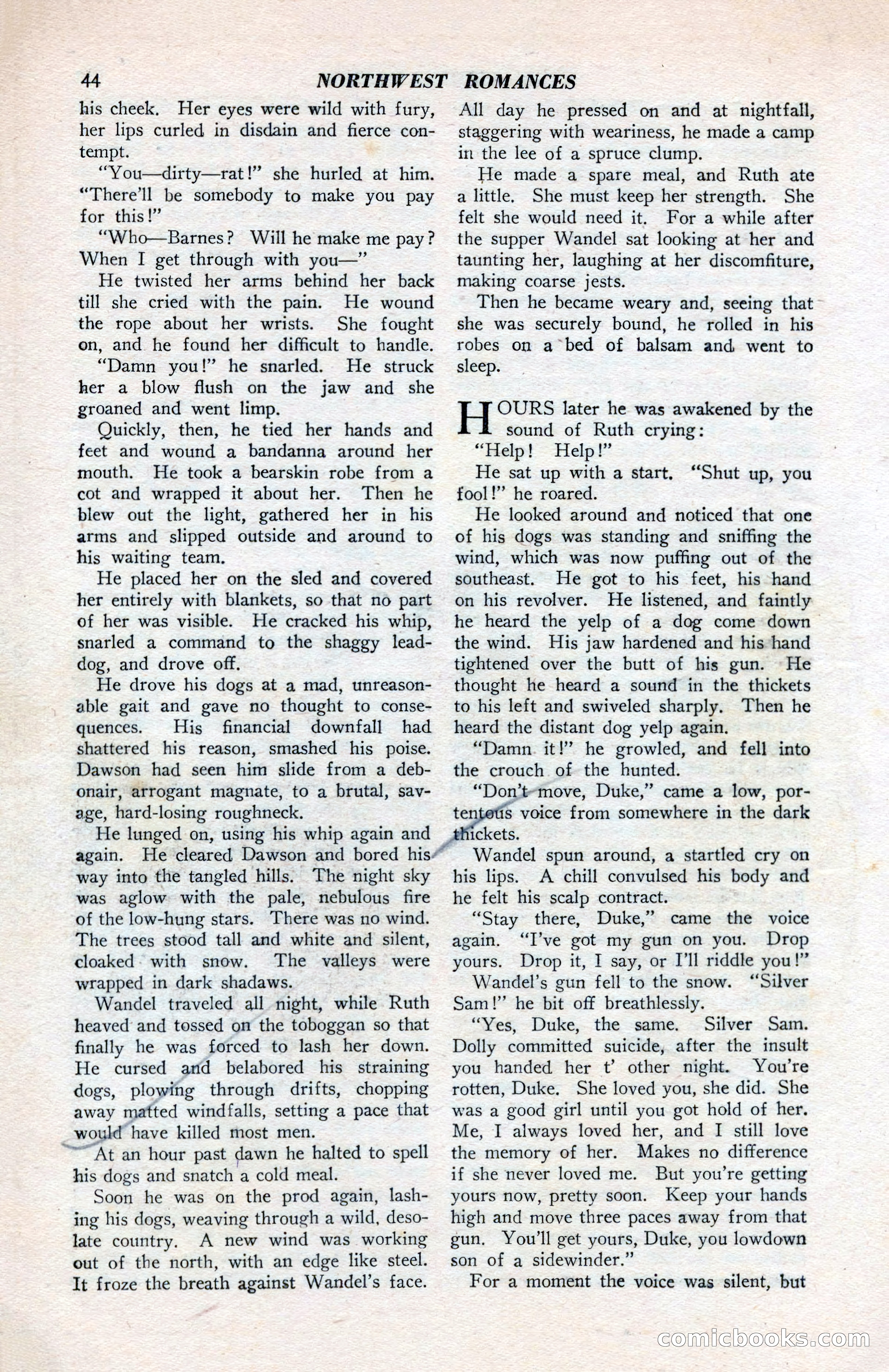 North-West Romances, April 1943 — page 46 of 132