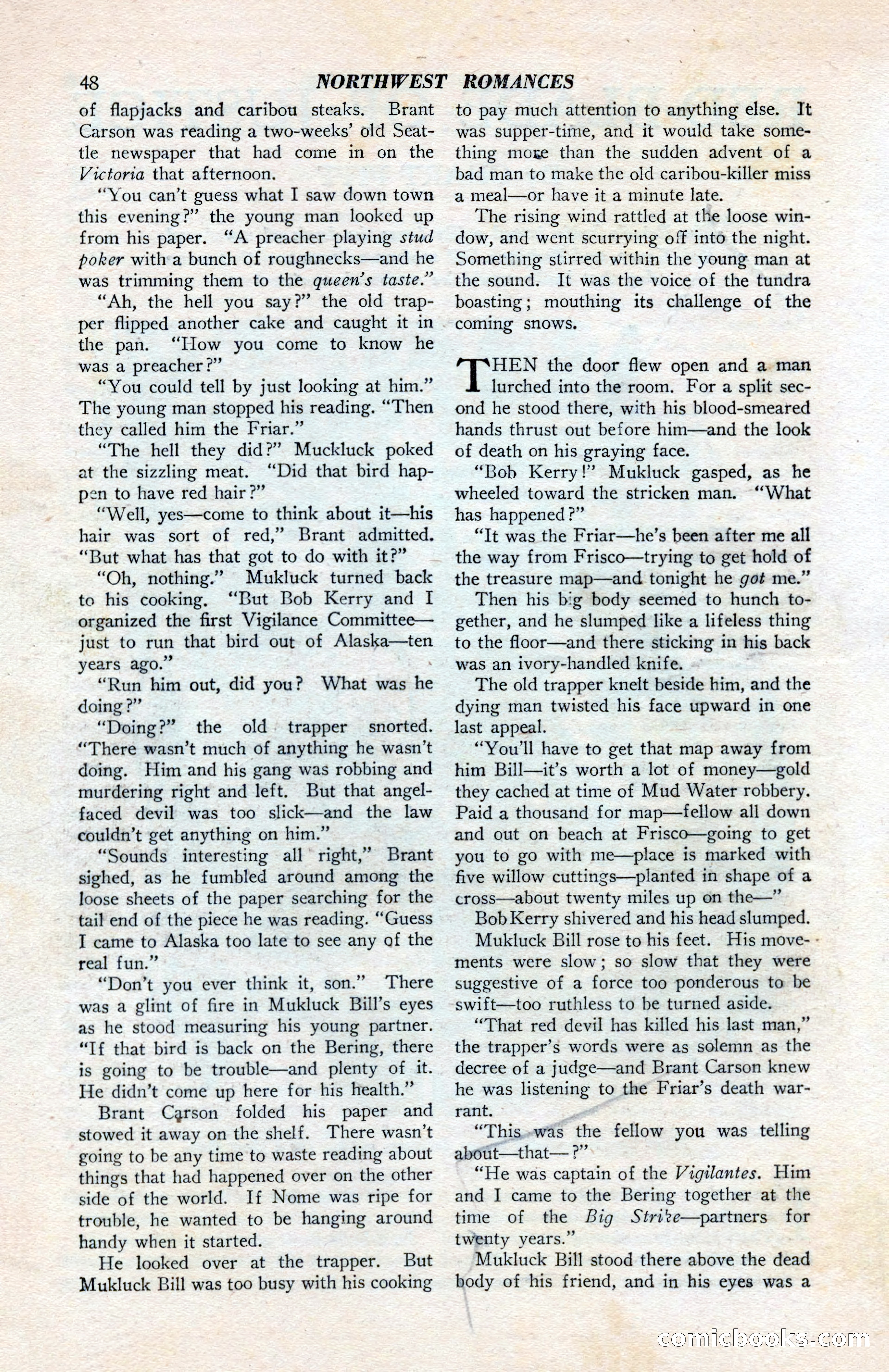 North-West Romances, April 1943 — page 50 of 132