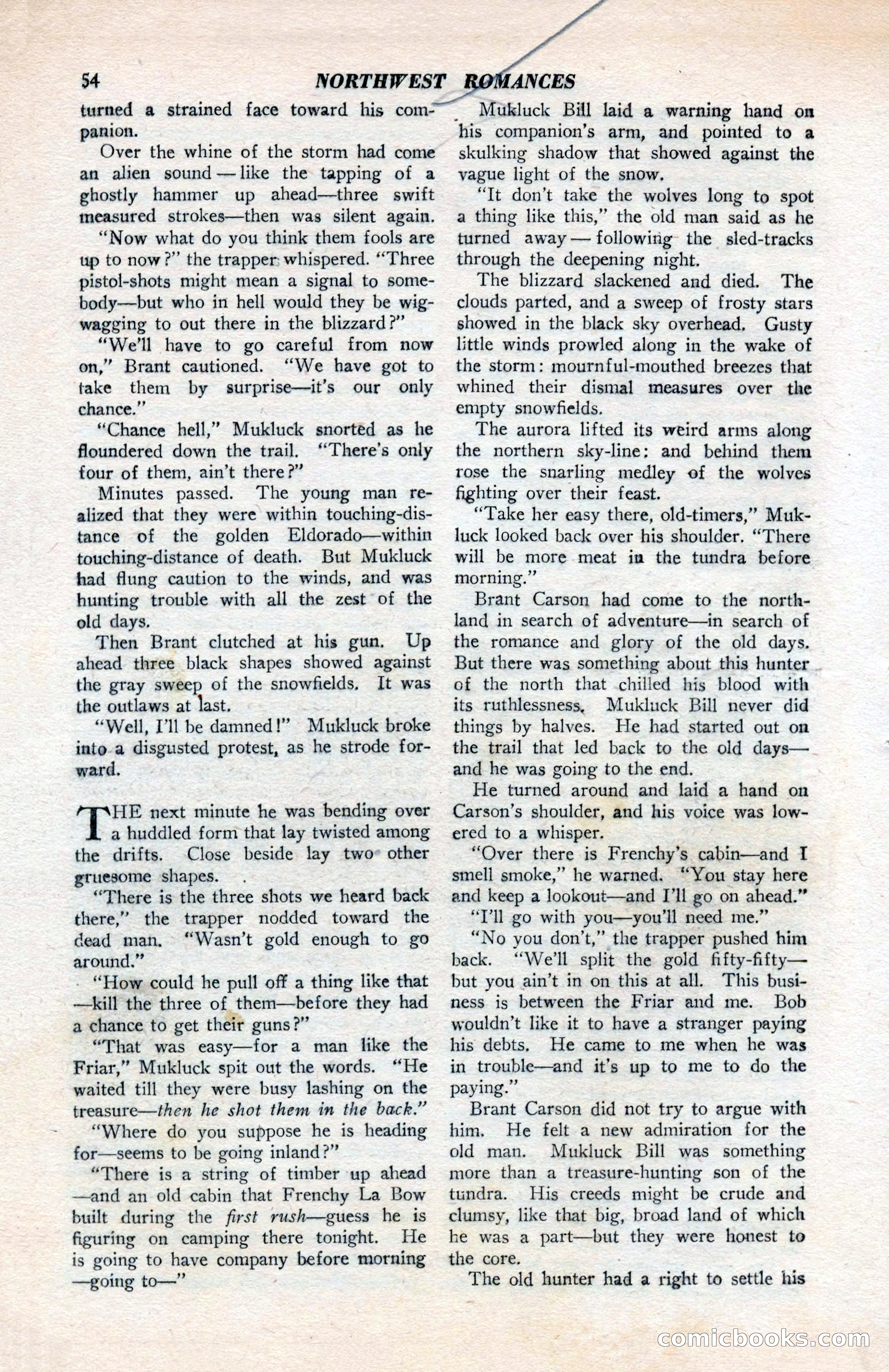 North-West Romances, April 1943 — page 56 of 132